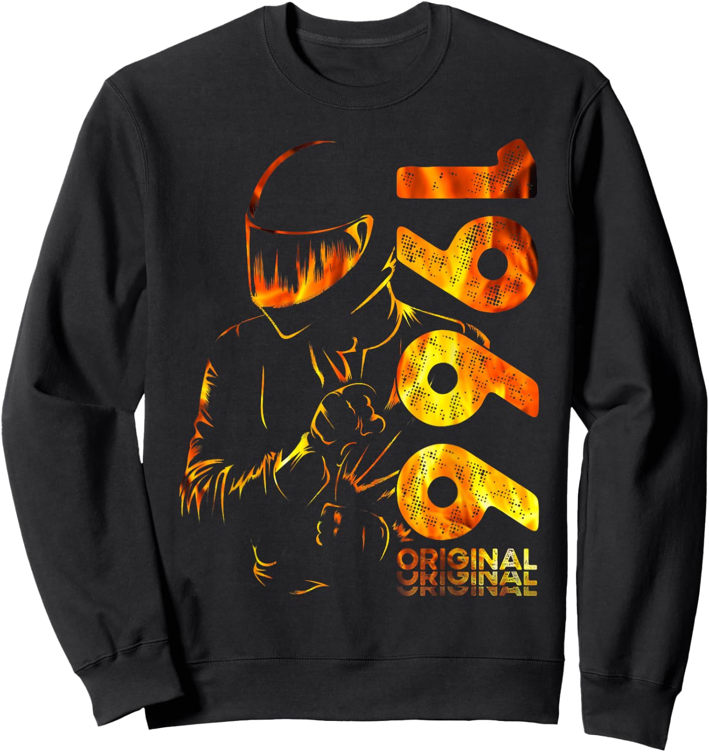 58th Birthday Man Motorcycle Biker Biker 1966 , Black, S Sweatshirt - Sweatshirt | Black