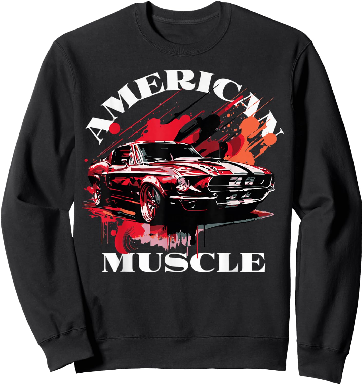 Klassisches amerikanisches Muscle-Car Sweatshirt - Sweatshirt | Black