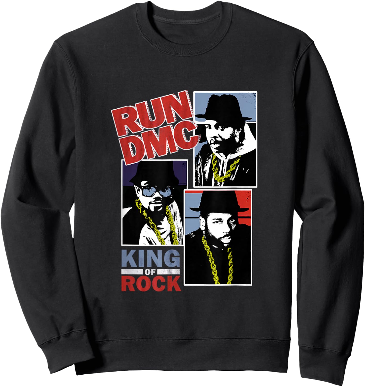 RUN DMC Clip Portraits Sweatshirt - Sweatshirt | Black