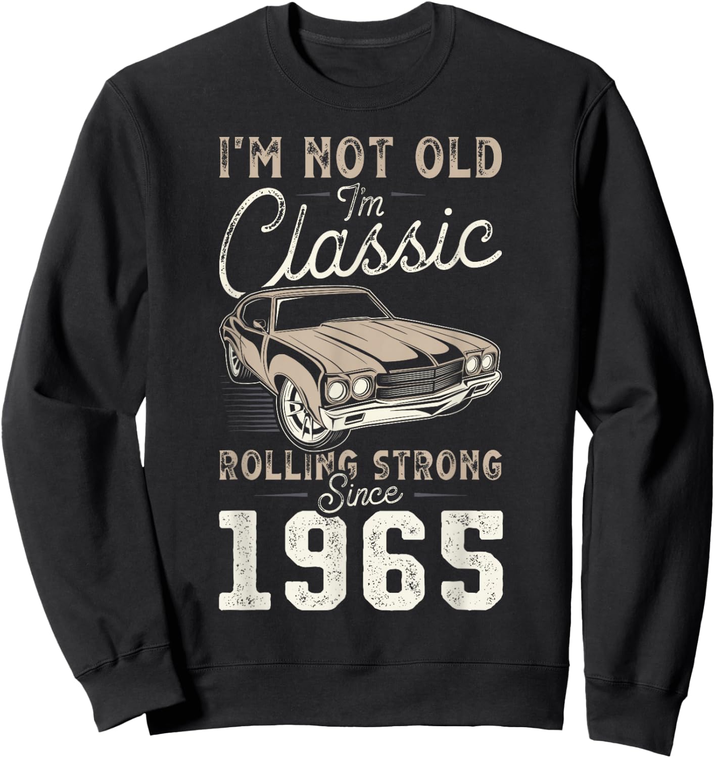 Oldtimer Jahrgang 1965 61. Geburtstag Sweatshirt - Sweatshirt | Black