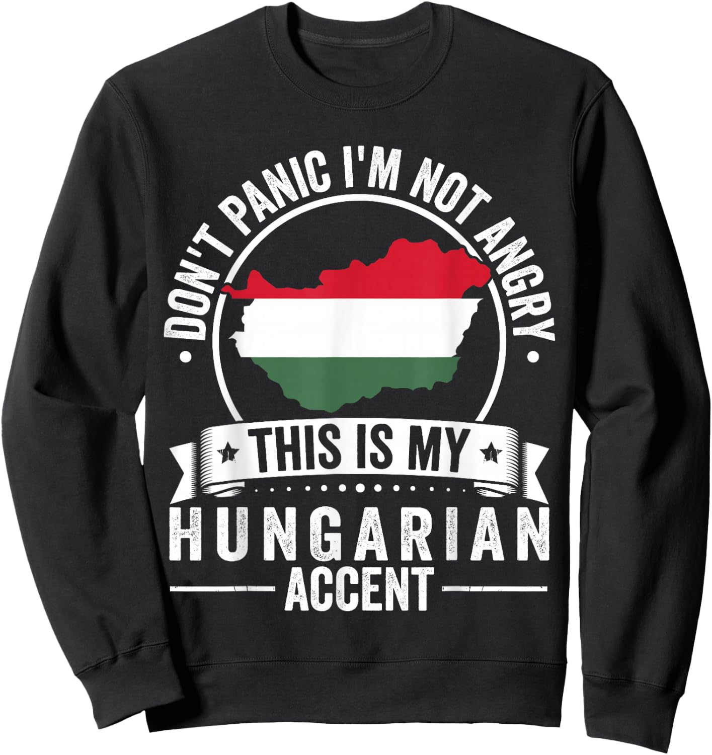 Hungarian Roots Funny Hungary Heritage Apparel Men Women Sweatshirt - Sweatshirt | Black