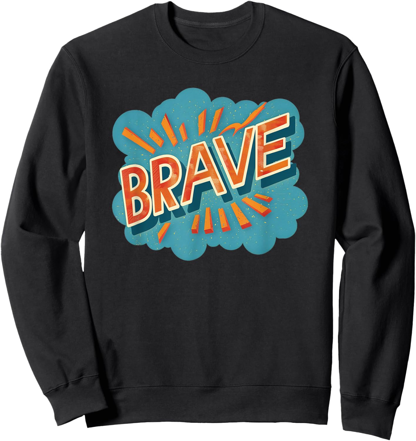 Brave Emblem Costume for cool Boys and Girls Sweatshirt - Sweatshirt | Black