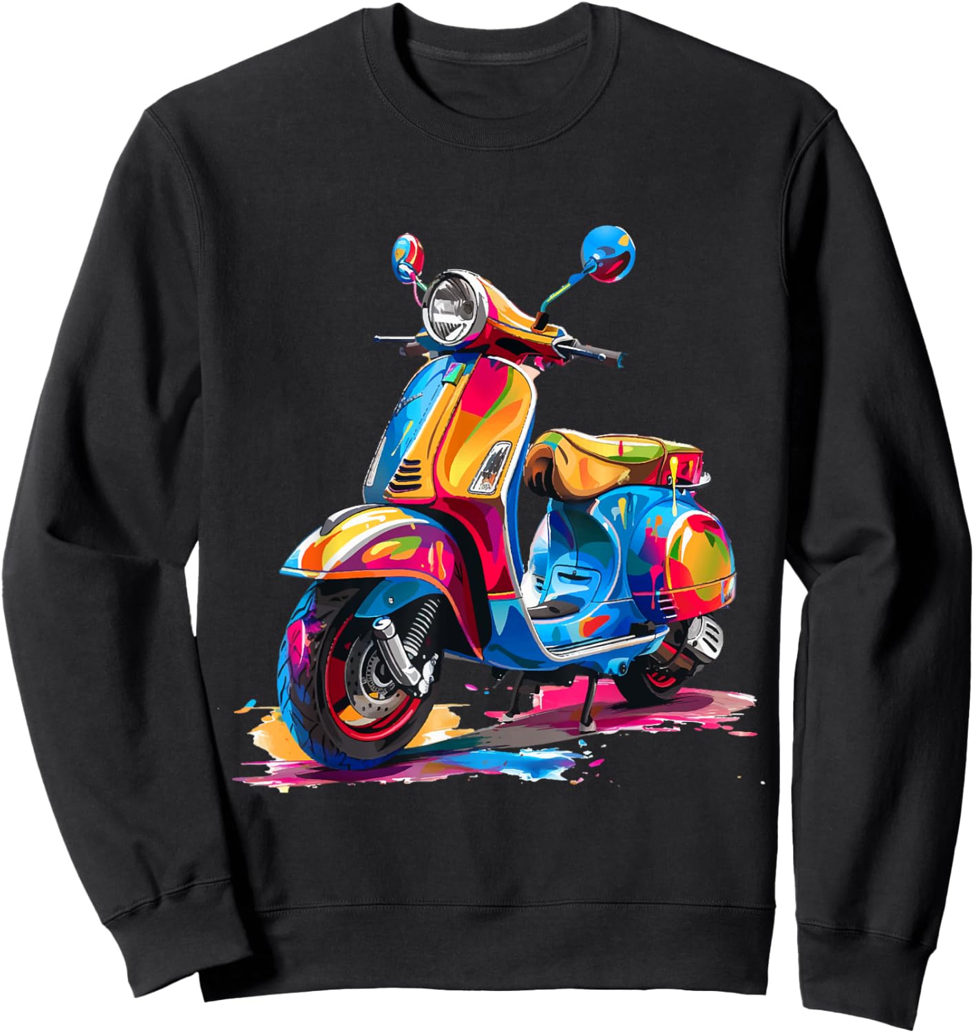 Motorroller Mofa Moped Scooter Rollerfahrer Geschenke Sweatshirt - Sweatshirt | Black