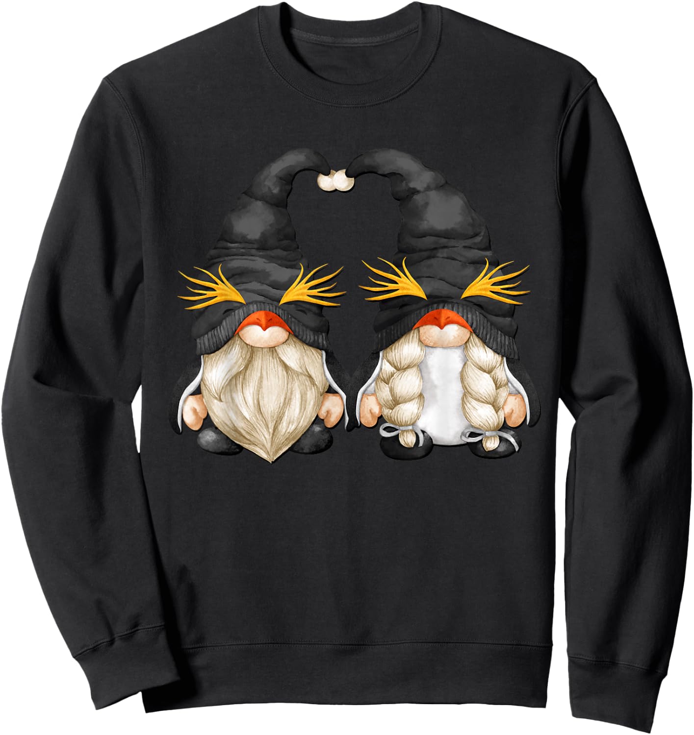 Penguin Gnome Costume And Men Funny Penguin Lover Sweatshirt - Sweatshirt | Black