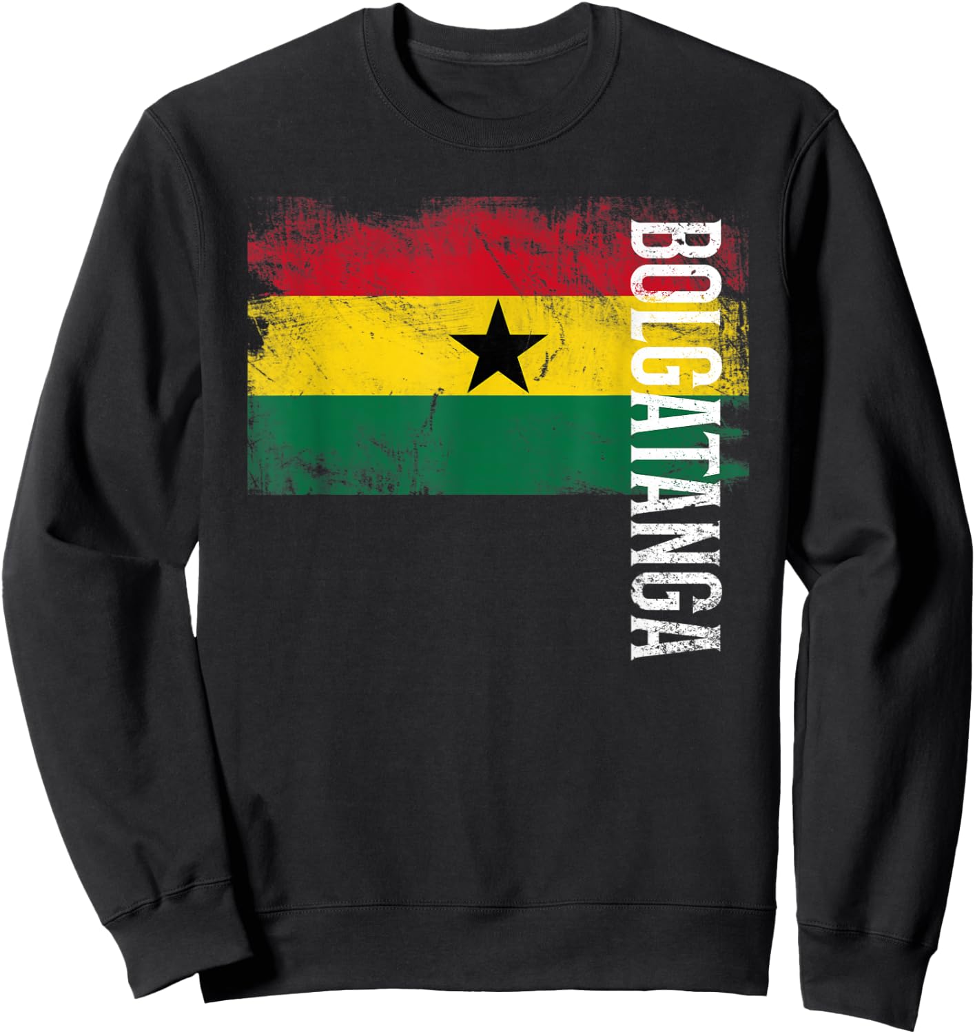 Bolgatanga Ghana Flag Shirt For Ghanaians Men, Women, Kids Sweatshirt - Sweatshirt | Black