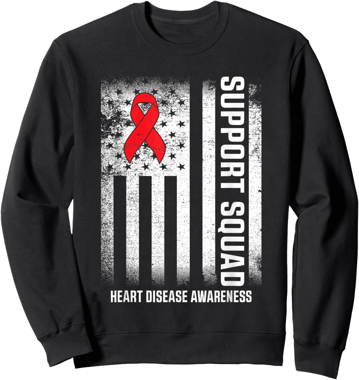 Heart Disease Awareness Month Open Heart Diseases Surgery Sweatshirt - Sweatshirt | Black