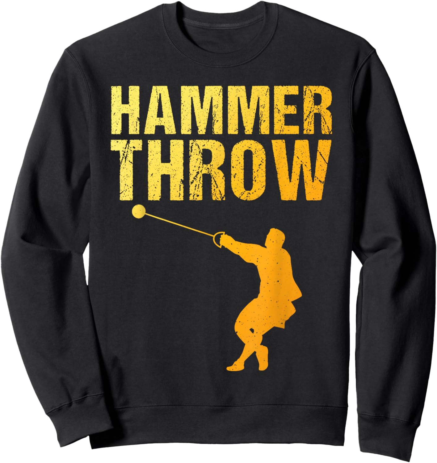 Best Hammer Throw Art Women Throwing Hammer Thrower Sweatshirt - Sweatshirt | Black