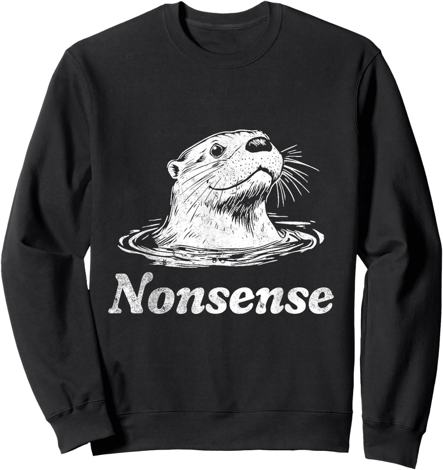 Otter Nonsense Sweatshirt - Sweatshirt | Black