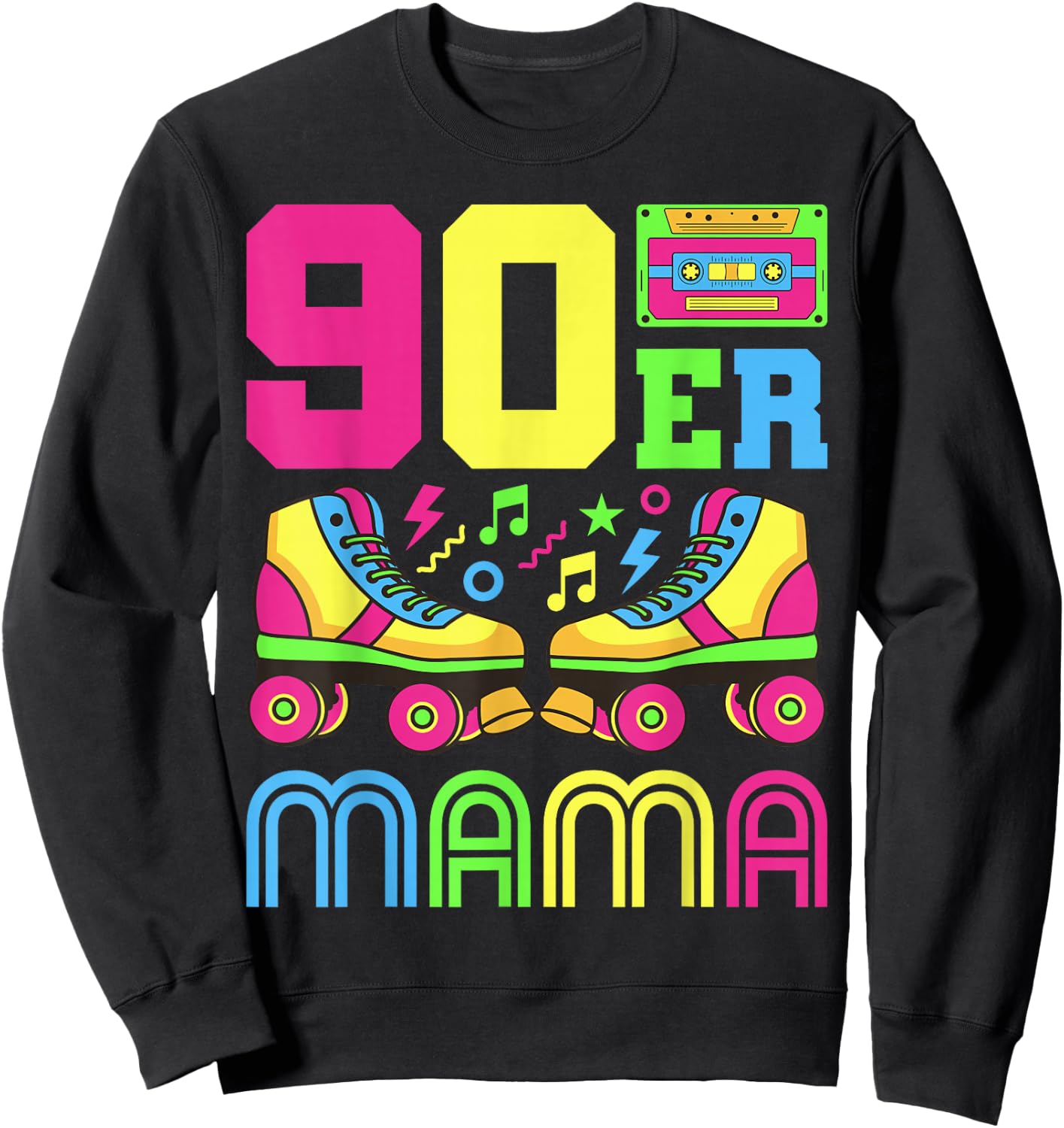 90s Mama 90s Outfit 90s Costume 90s Party 90s , black Sweatshirt - Sweatshirt | Black
