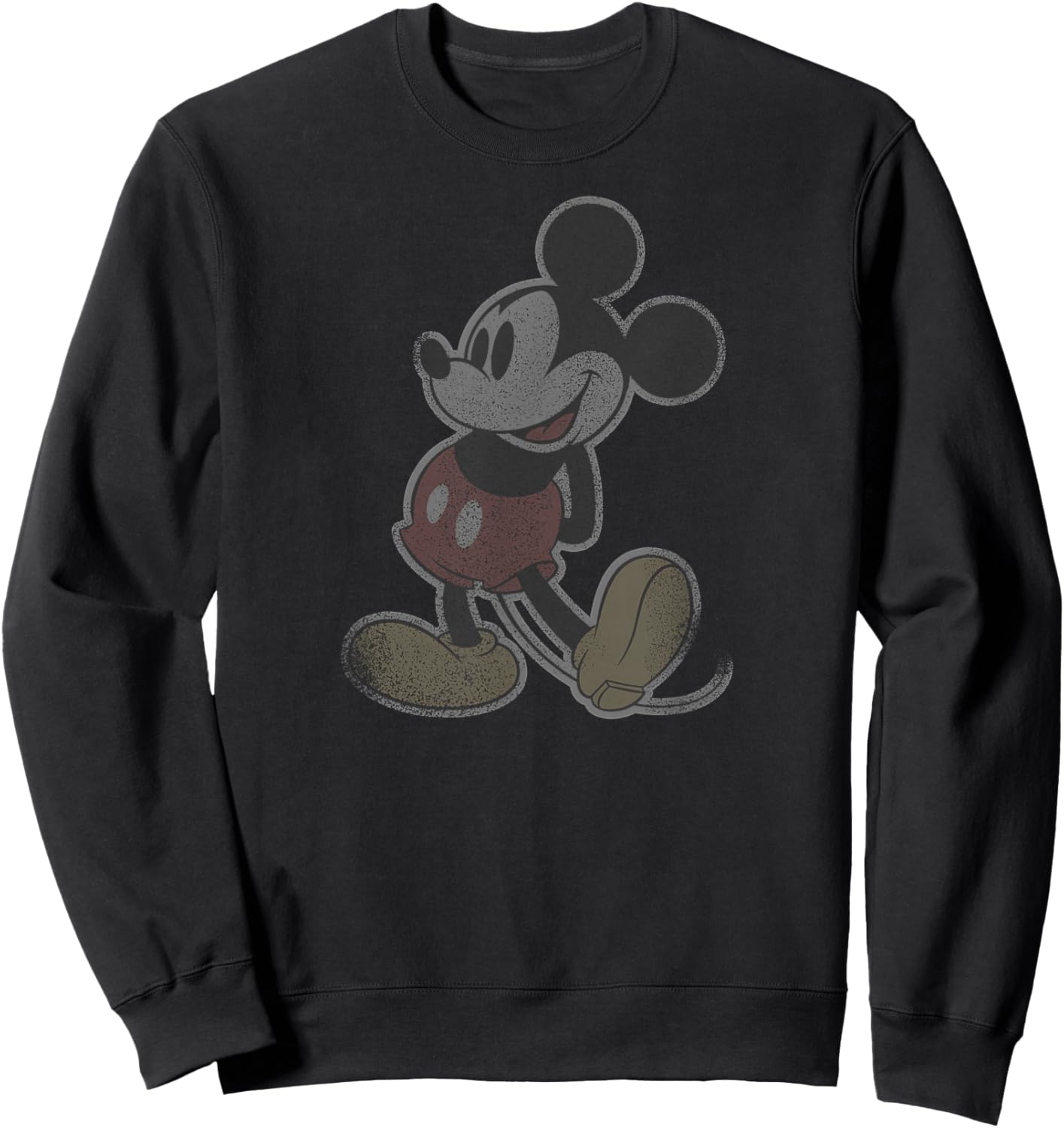 Disney - Mickey Mouse Vintage Stand Sweatshirt - Sweatshirt | Black