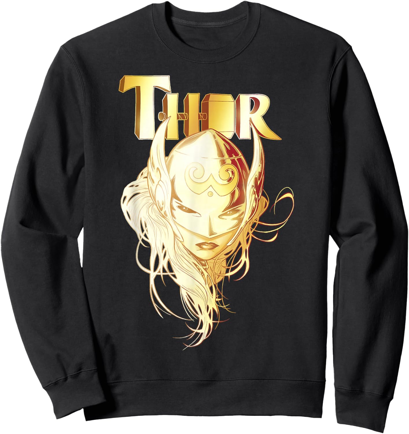 Marvel Thor Jane Foster Portrait Sweatshirt - Sweatshirt | Black