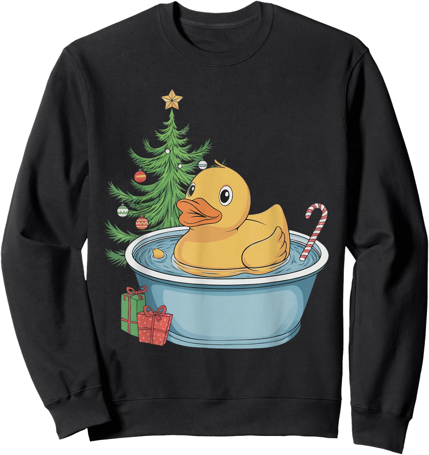 Rubber Duck Christmas Sweatshirt - Sweatshirt | Black