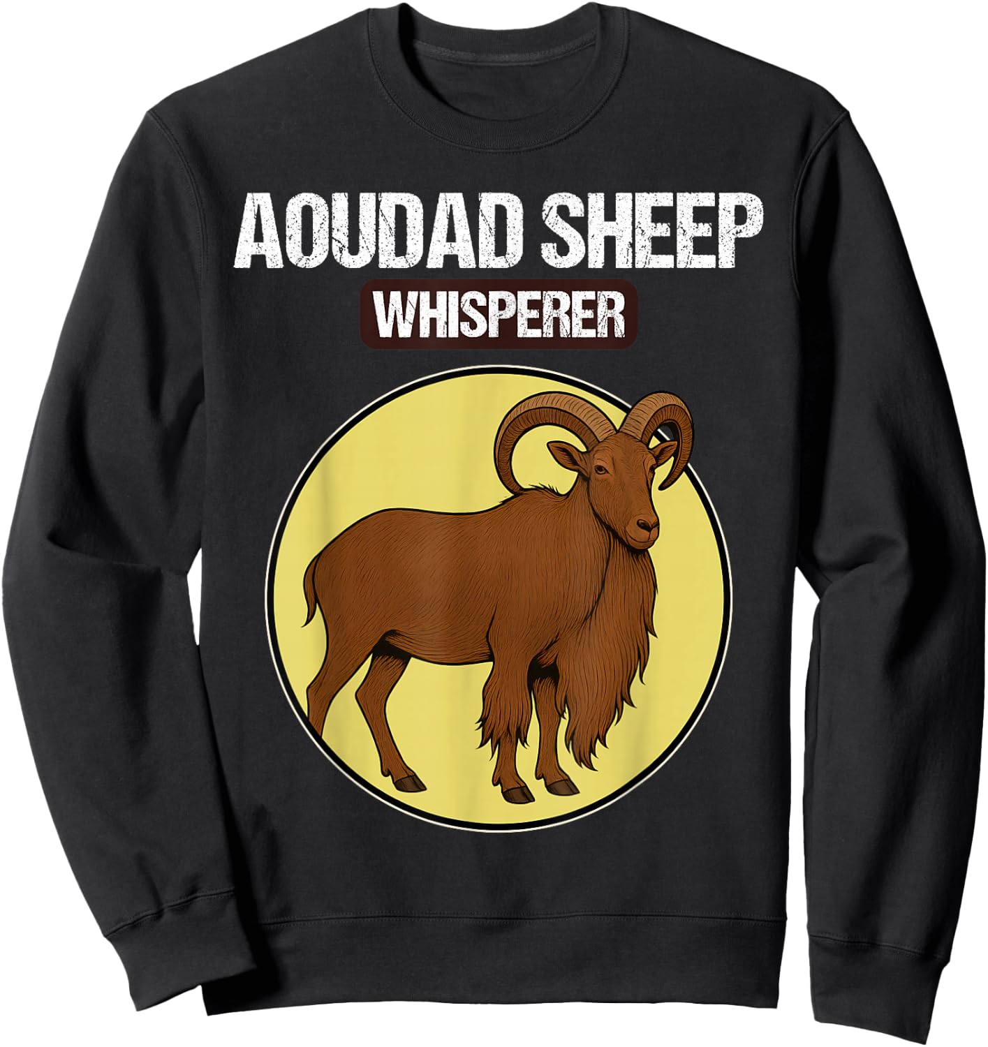Aoudad Sheep Whisperer Aoudad Sheep Sweatshirt - Sweatshirt | Black