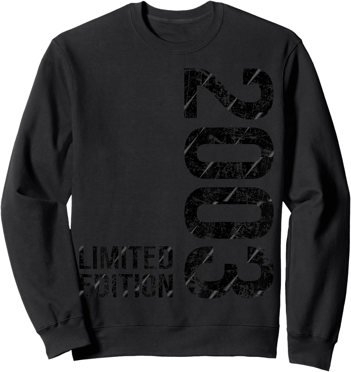 23 Years Birthday Man Woman Vintage 2003 Sweatshirt - Sweatshirt | Black