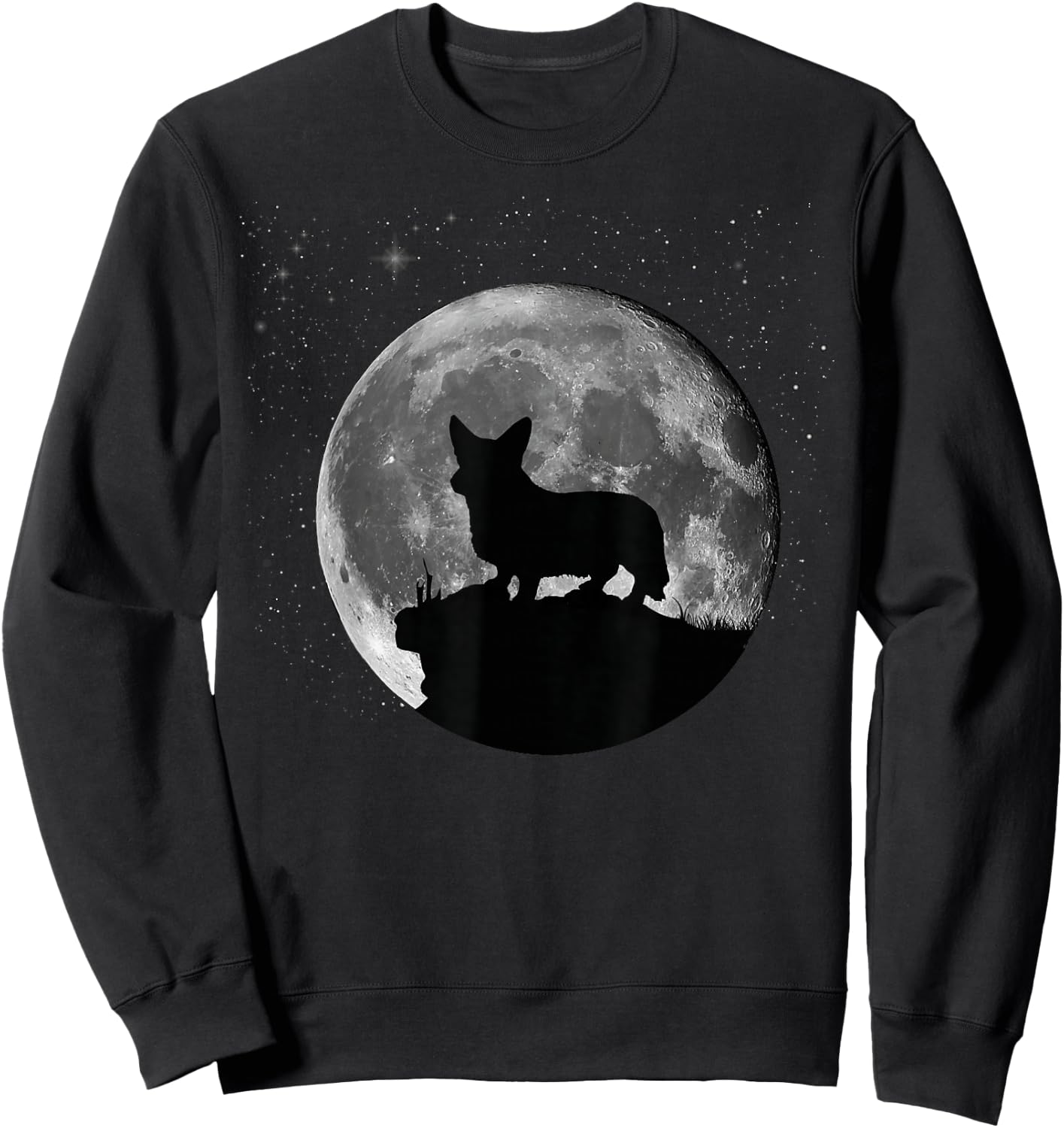 Welsh Corgi Pembroke Welsh Corgi Cardigan -Adults, Kids Black Sweatshirt - Sweatshirt | Black