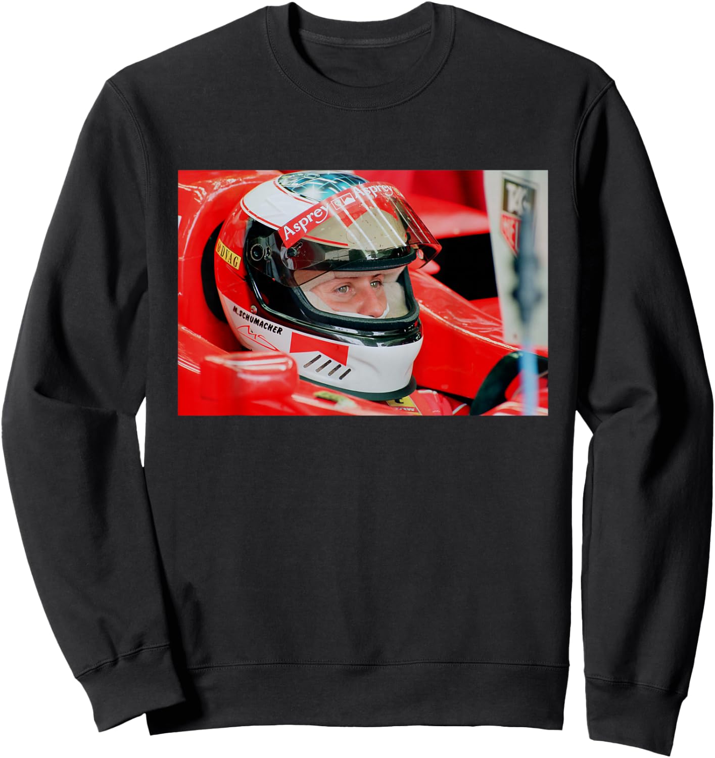 Rennfahrer Michael Schumacher Motor bei GP Silverstone Sweatshirt - Sweatshirt | Black