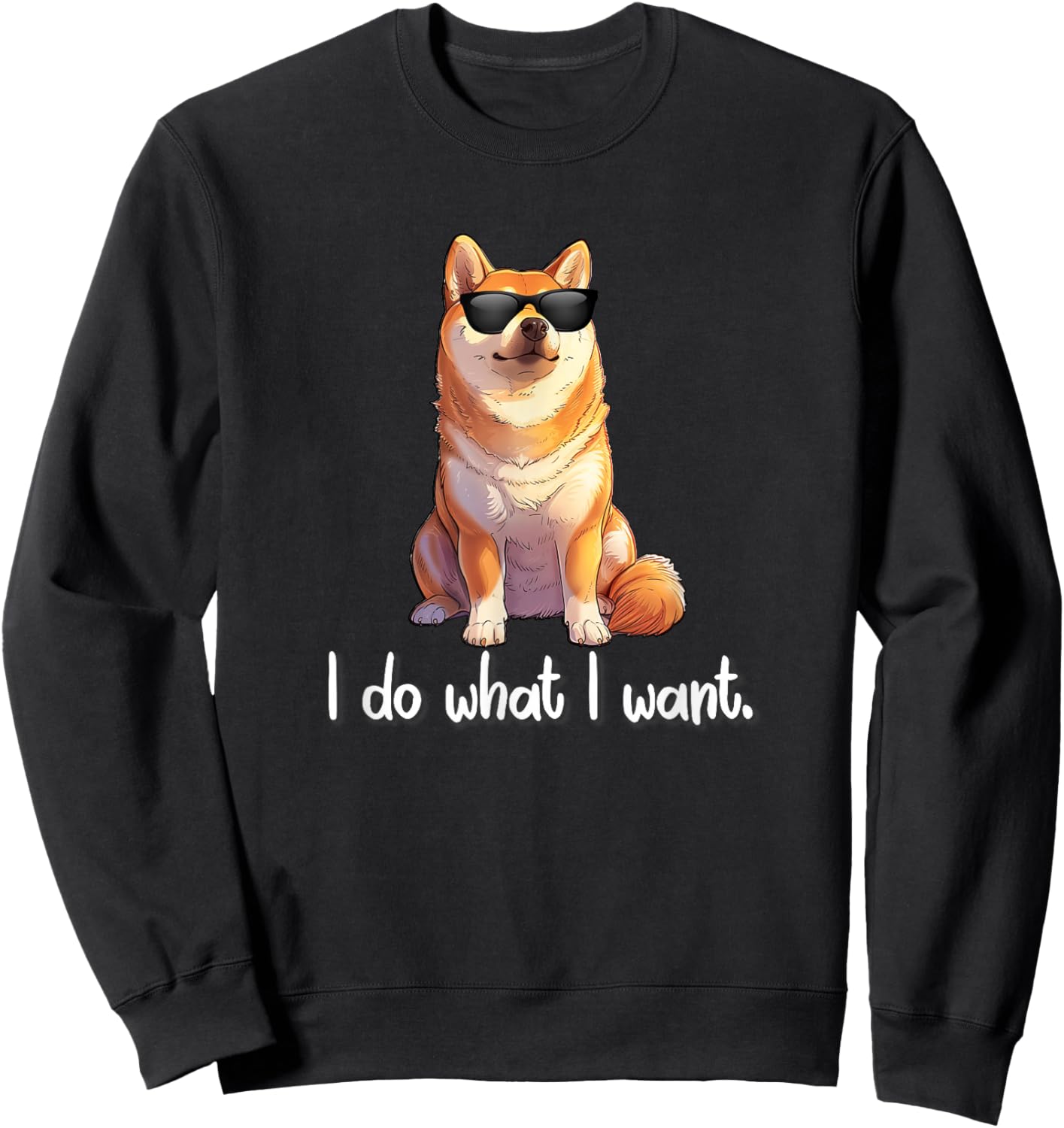 Kids Doge Meme Lover Do What I Want Shiba Inu Sweatshirt - Sweatshirt | Black
