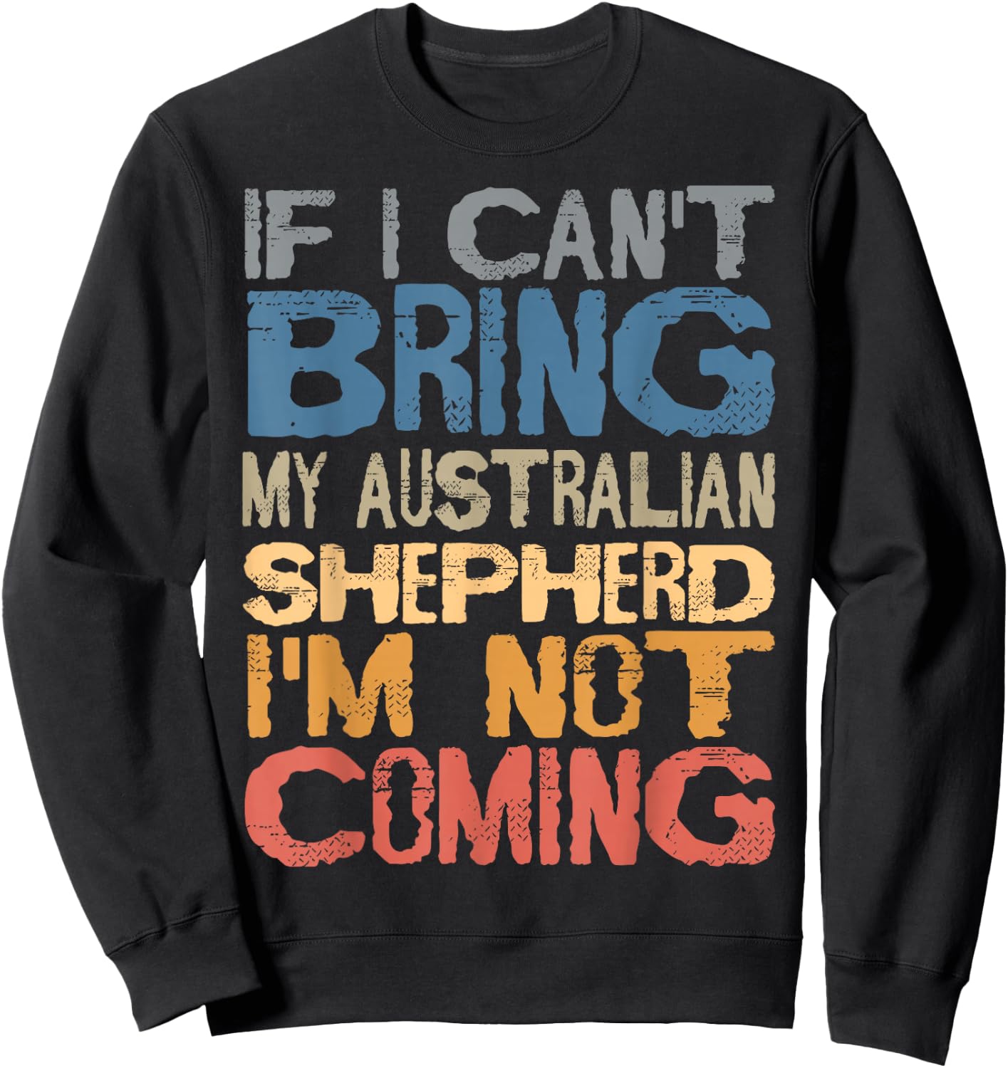 Australian Shepherd Aussie American Herding Dog Breed Women Girls Kids Sweatshirt - Sweatshirt | Black