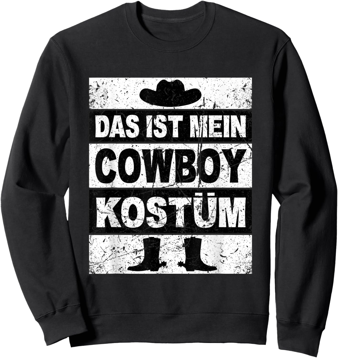 Retro Das Ist Mein Cowboy Kostum Women's Children's Men's Western , black Sweatshirt - Sweatshirt | Black