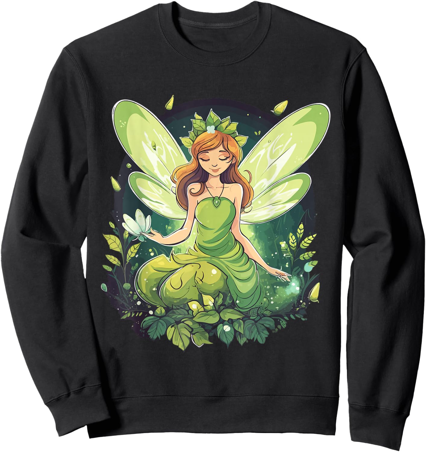 Forest Fairy , black Sweatshirt - Sweatshirt | Black