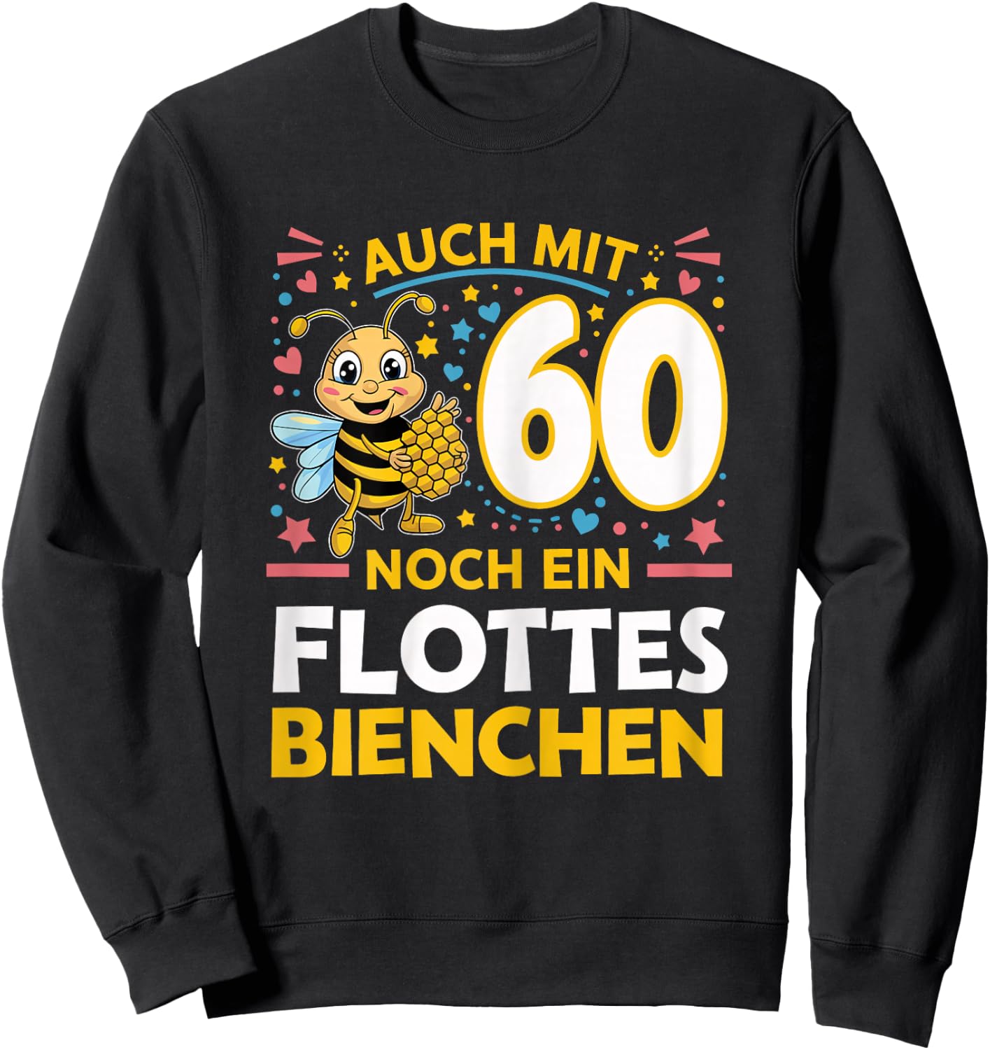 60th Birthday Woman 60 Years 1964 Decorative Funny Gift Women's , black Sweatshirt - Sweatshirt | Black