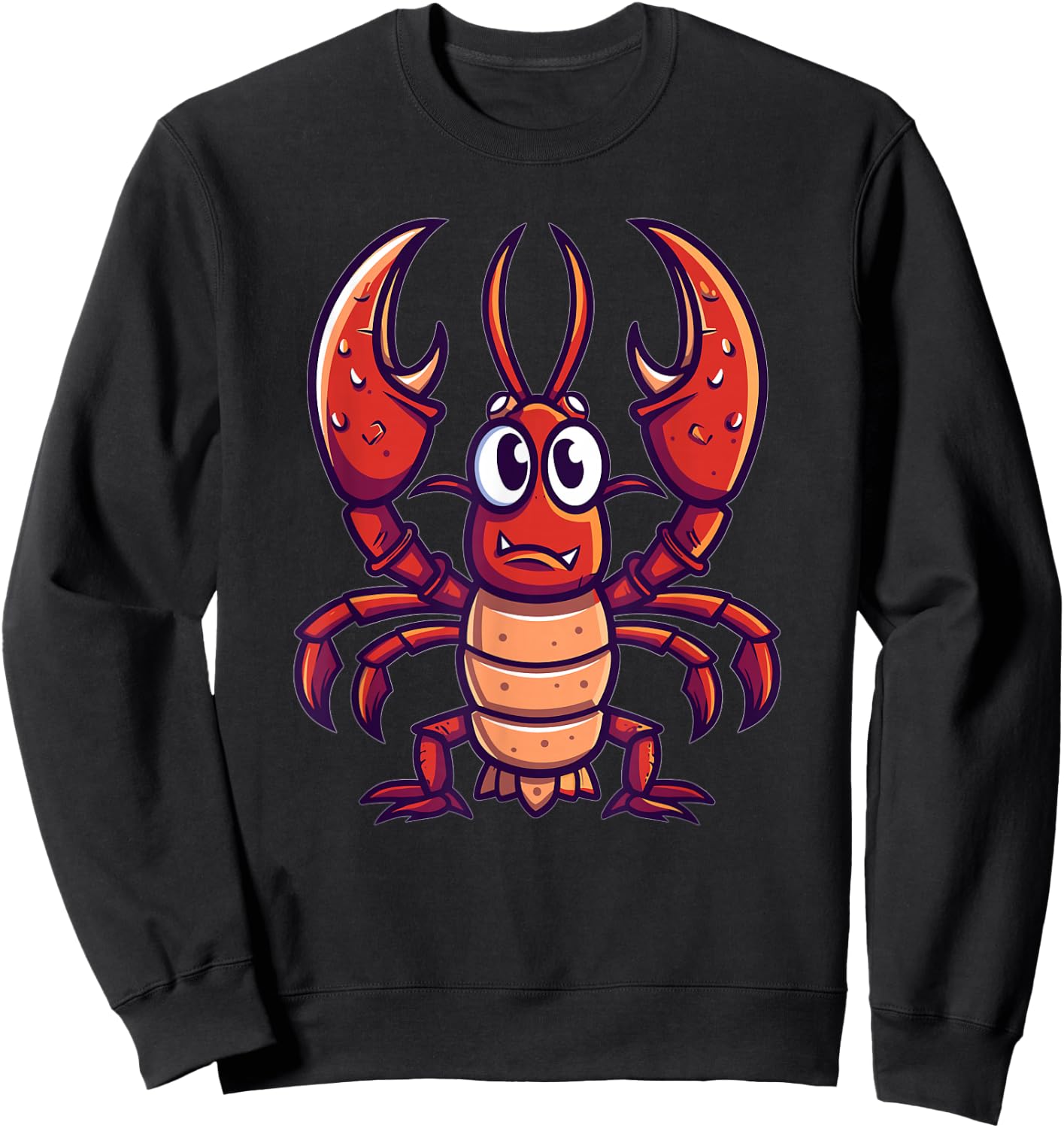 Cute Lobster I Kids Lobster Sweatshirt - Sweatshirt | Black
