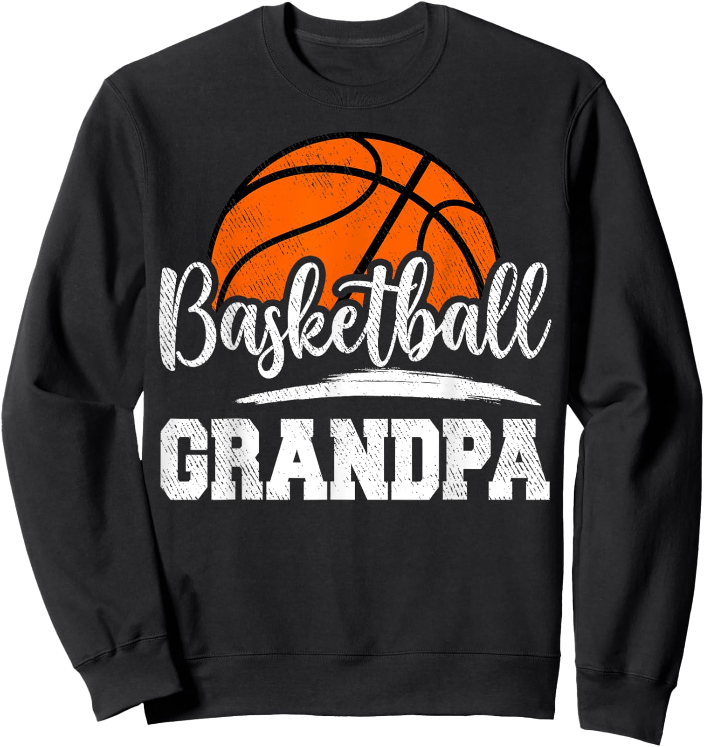 Basketball Grandpa Basketball Player Game Day Father's Day Sweatshirt - Sweatshirt | Black
