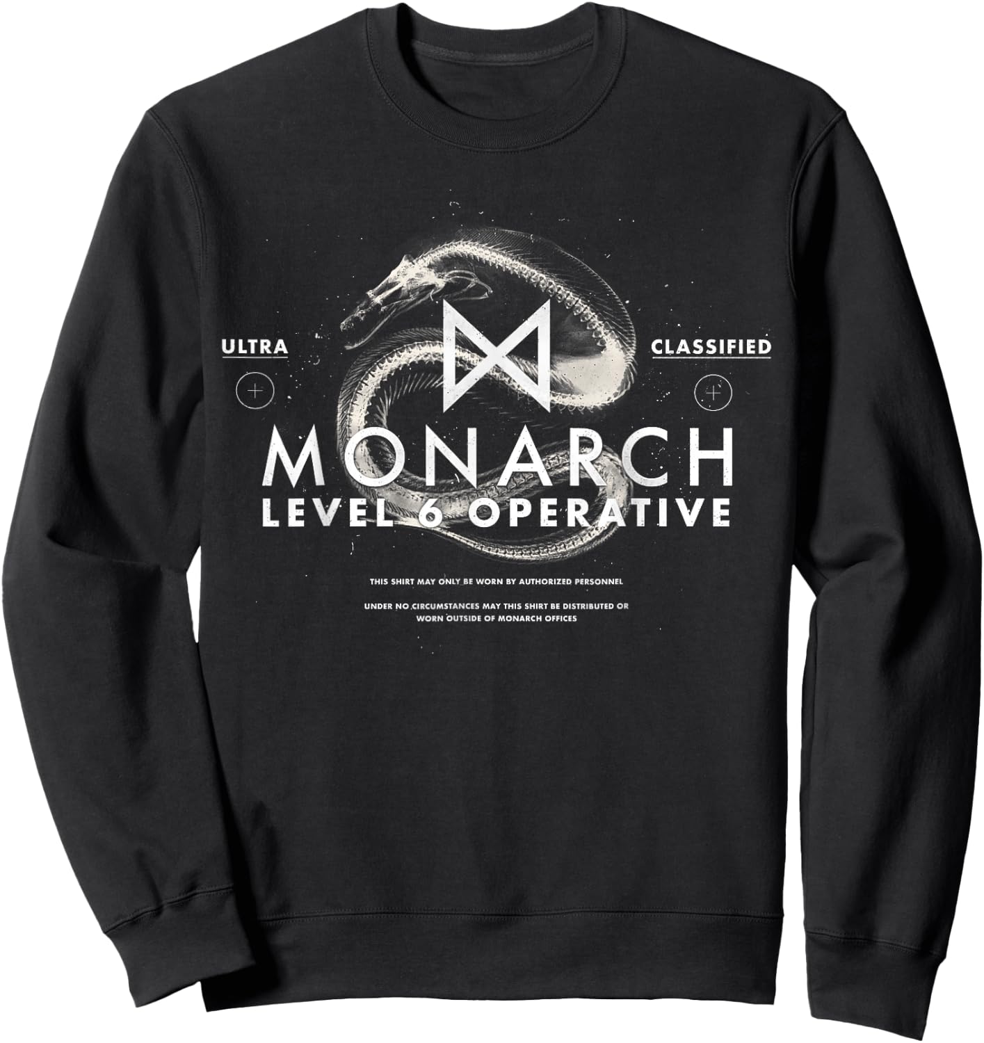 Godzilla vs Kong - Offizieller Monarch Operative Sweatshirt - Sweatshirt | Black
