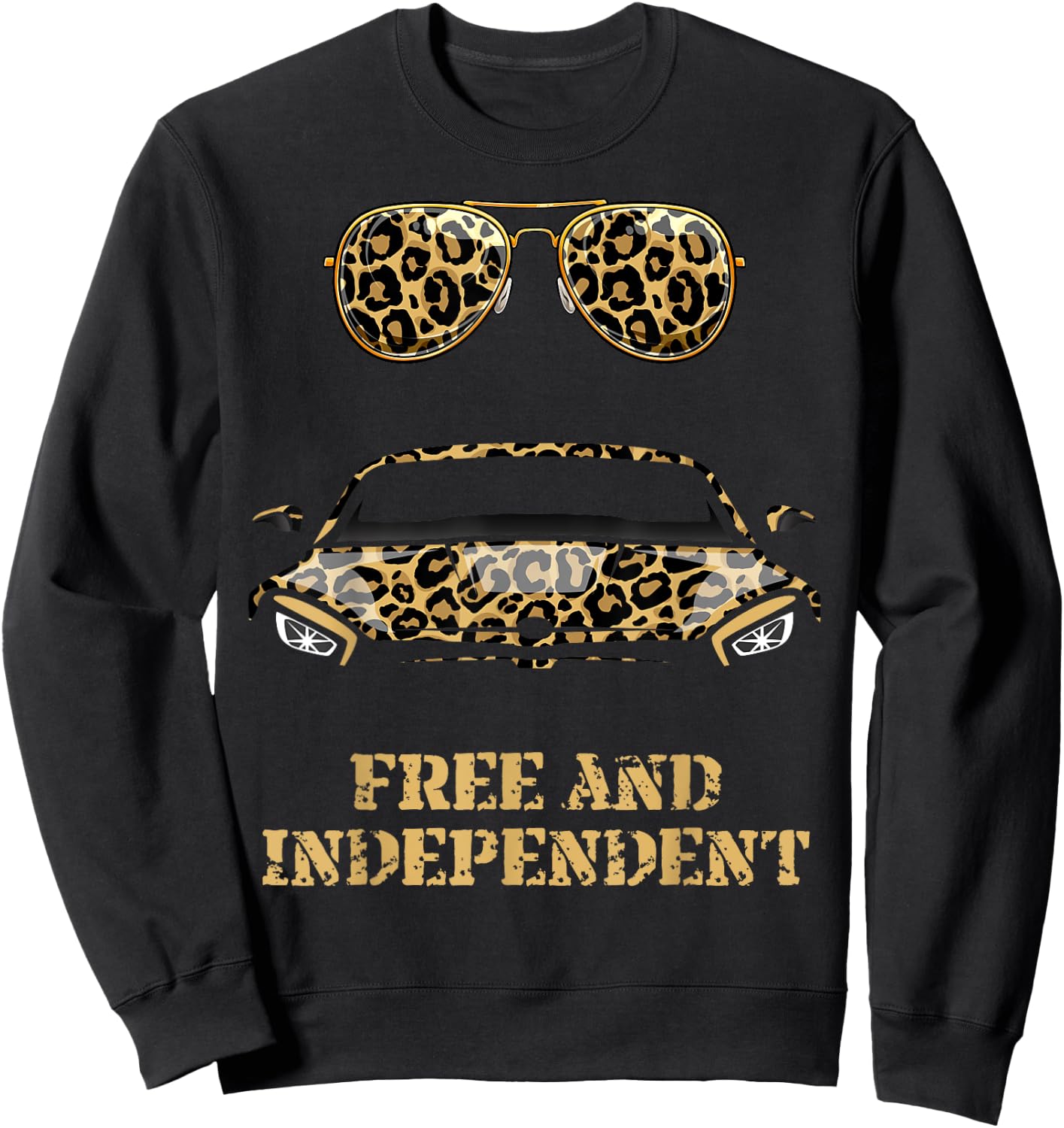 Leopardenhemd für Herren, Jungen, Jugendliche. Herren-Hemd mit Leopardenmuster Sweatshirt - Sweatshirt | Black