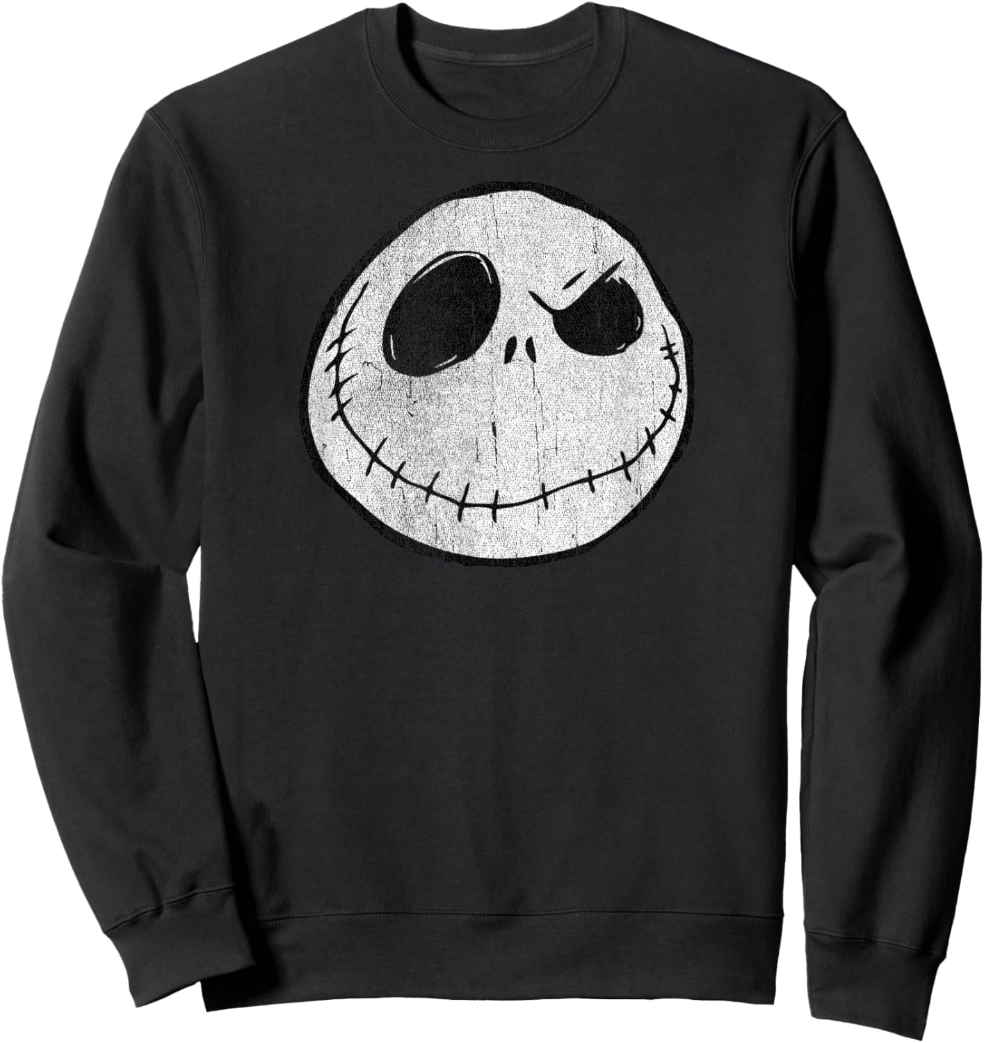 The Nightmare Before Christmas - Jack Skellington Face Sweatshirt - Sweatshirt | Black
