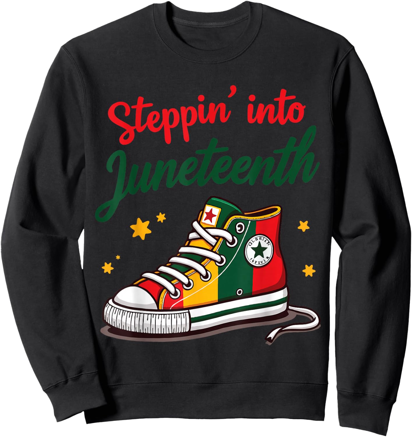 Stepping Into Juneteenth Sweatshirt - Sweatshirt | Black