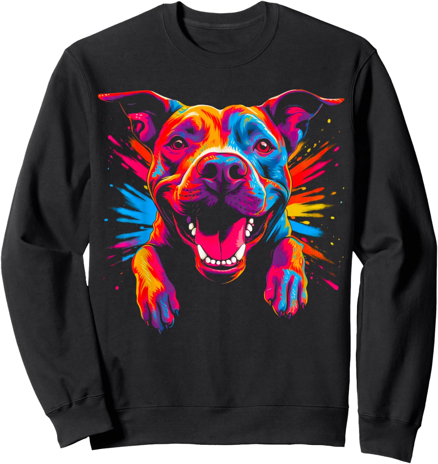 Funny Pitbull Dog Sweatshirt - Sweatshirt | Black