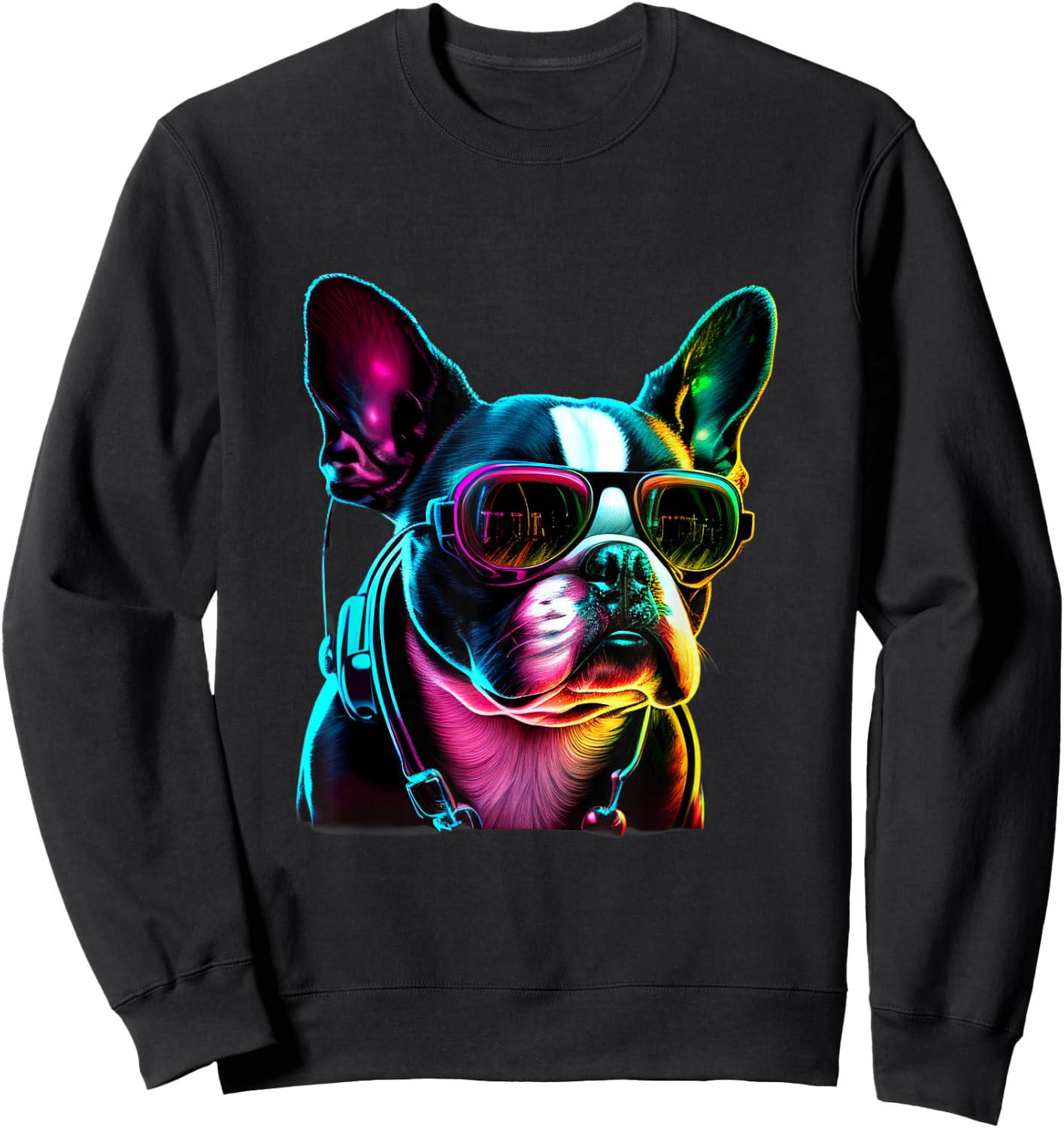 Boston Terrier Dogs Boston Terriers Sweatshirt - Sweatshirt | Black