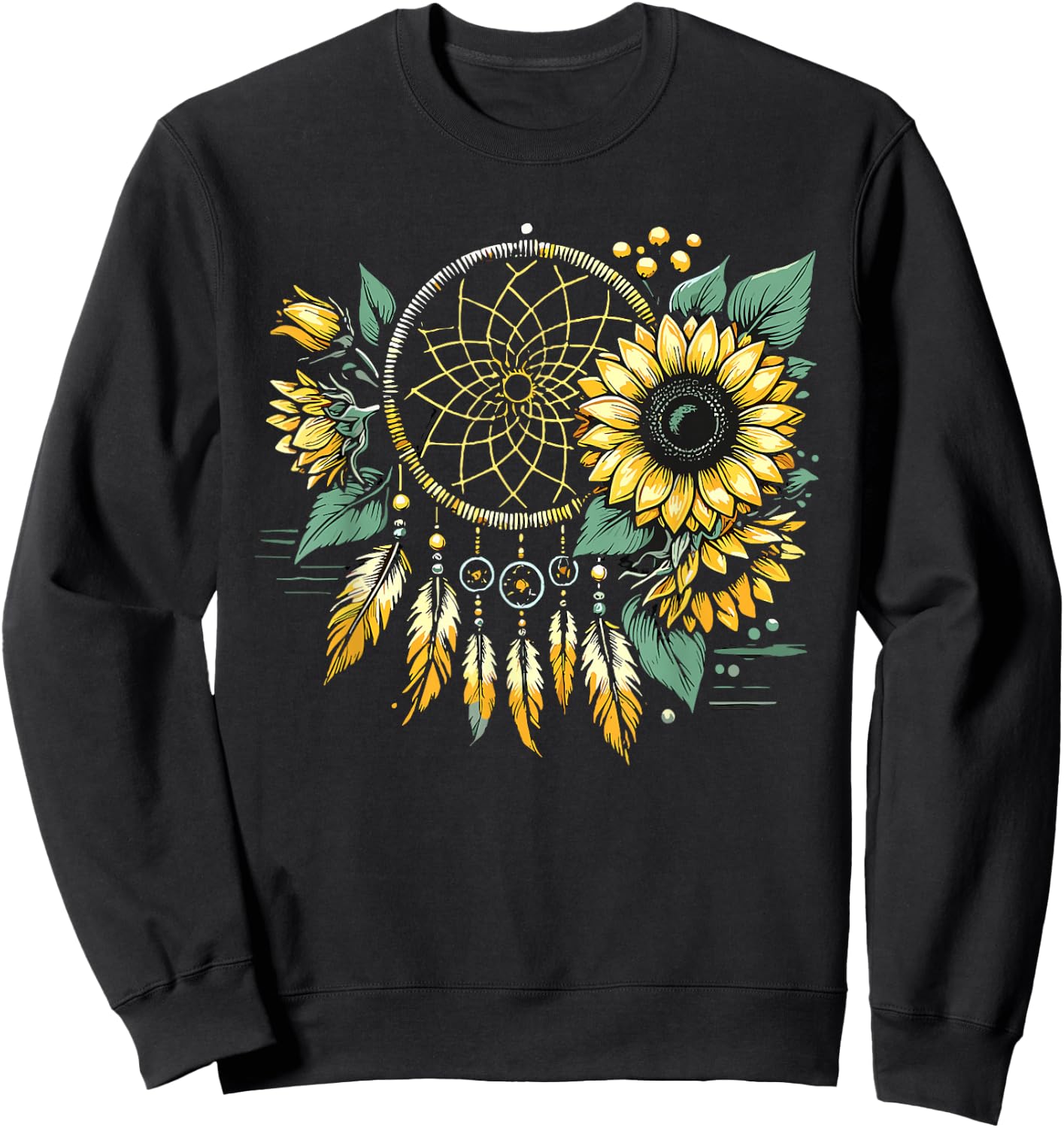 Surreal Dream Catcher Bohemian Spiritual festival fashion Sweatshirt - Sweatshirt | Black