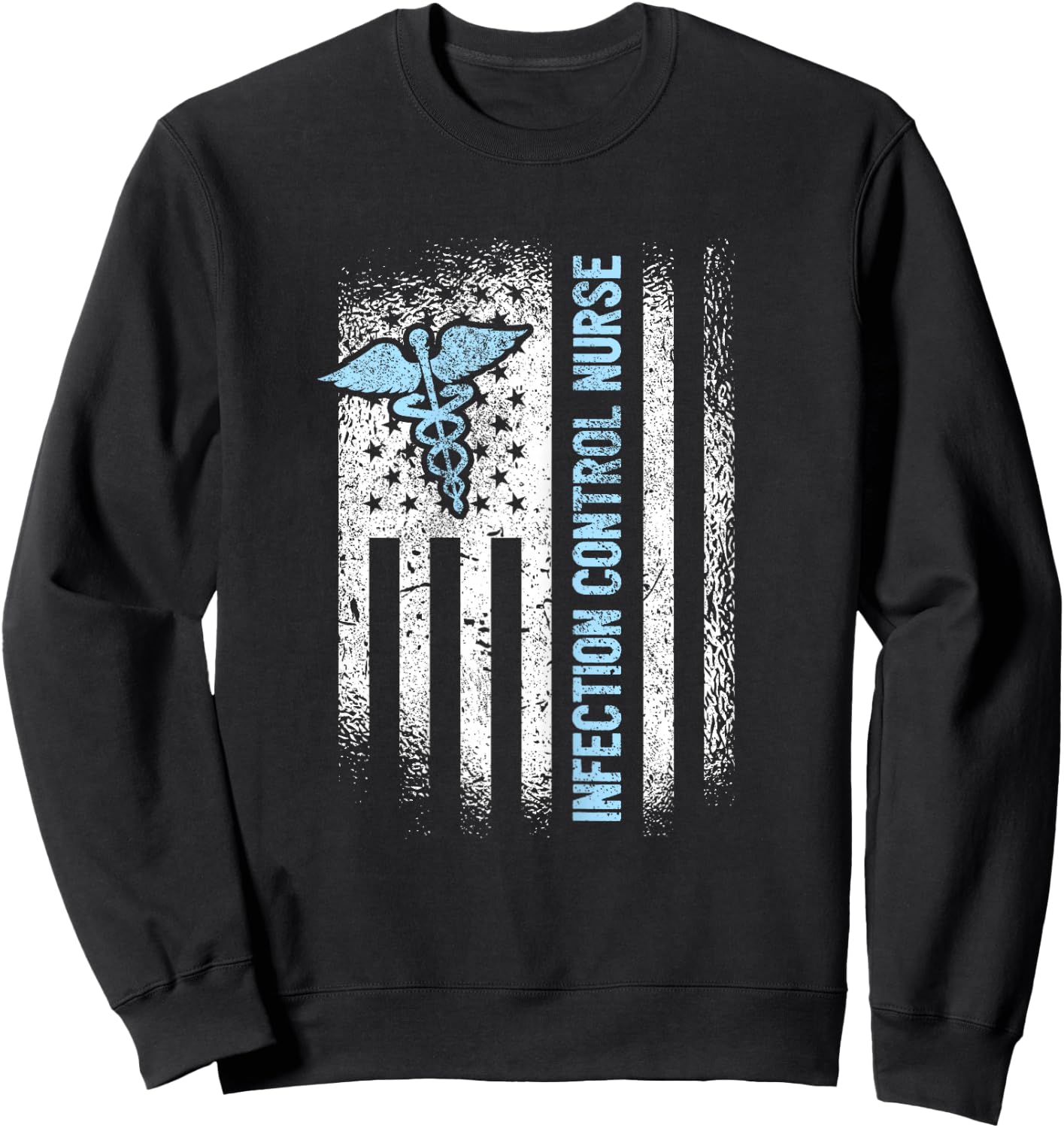 American Infection Control Nurse Sweatshirt - Sweatshirt | Black
