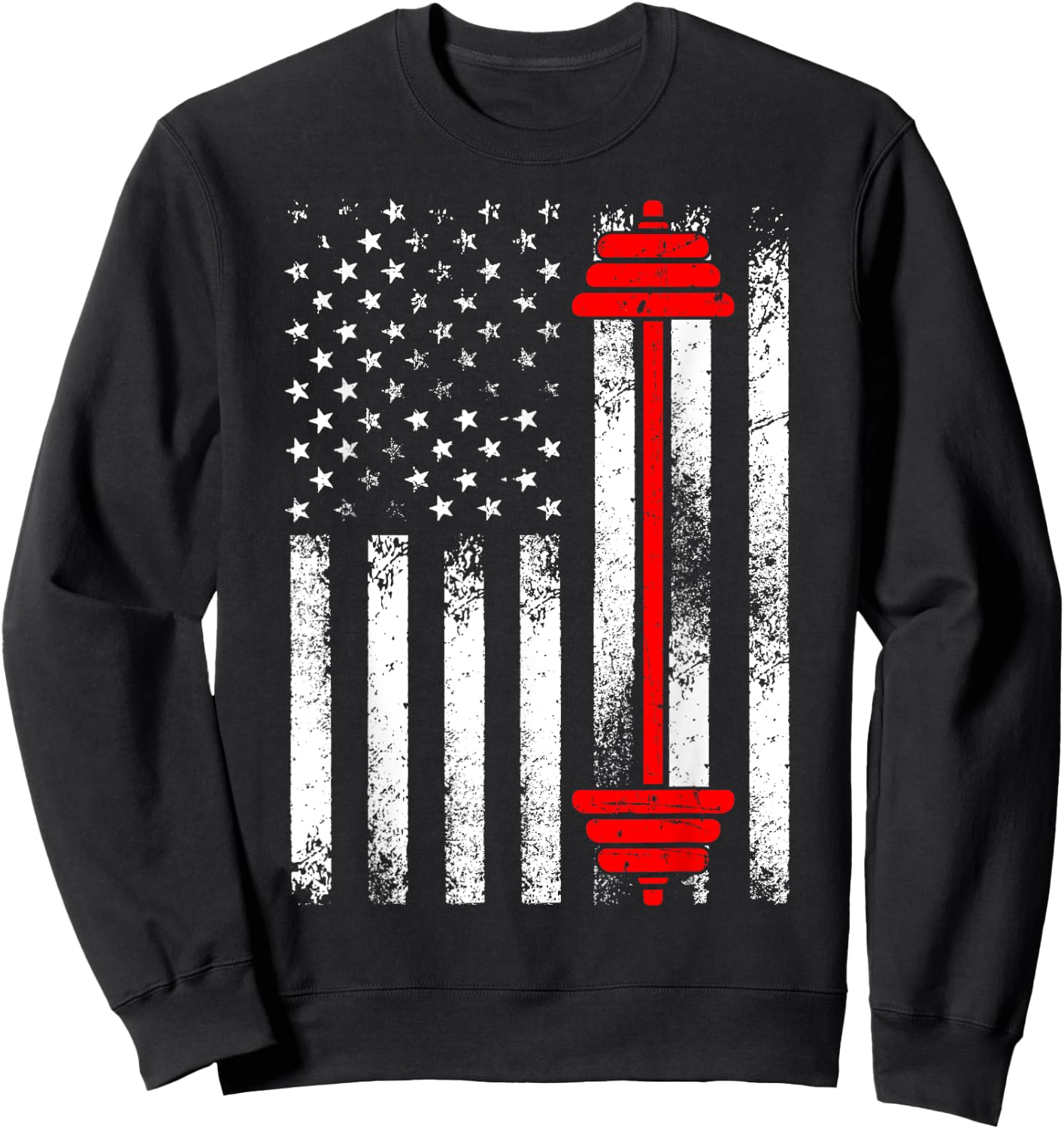 Funny Barbell Art Women Weightlifting Fitness Lovers Sweatshirt - Sweatshirt | Black