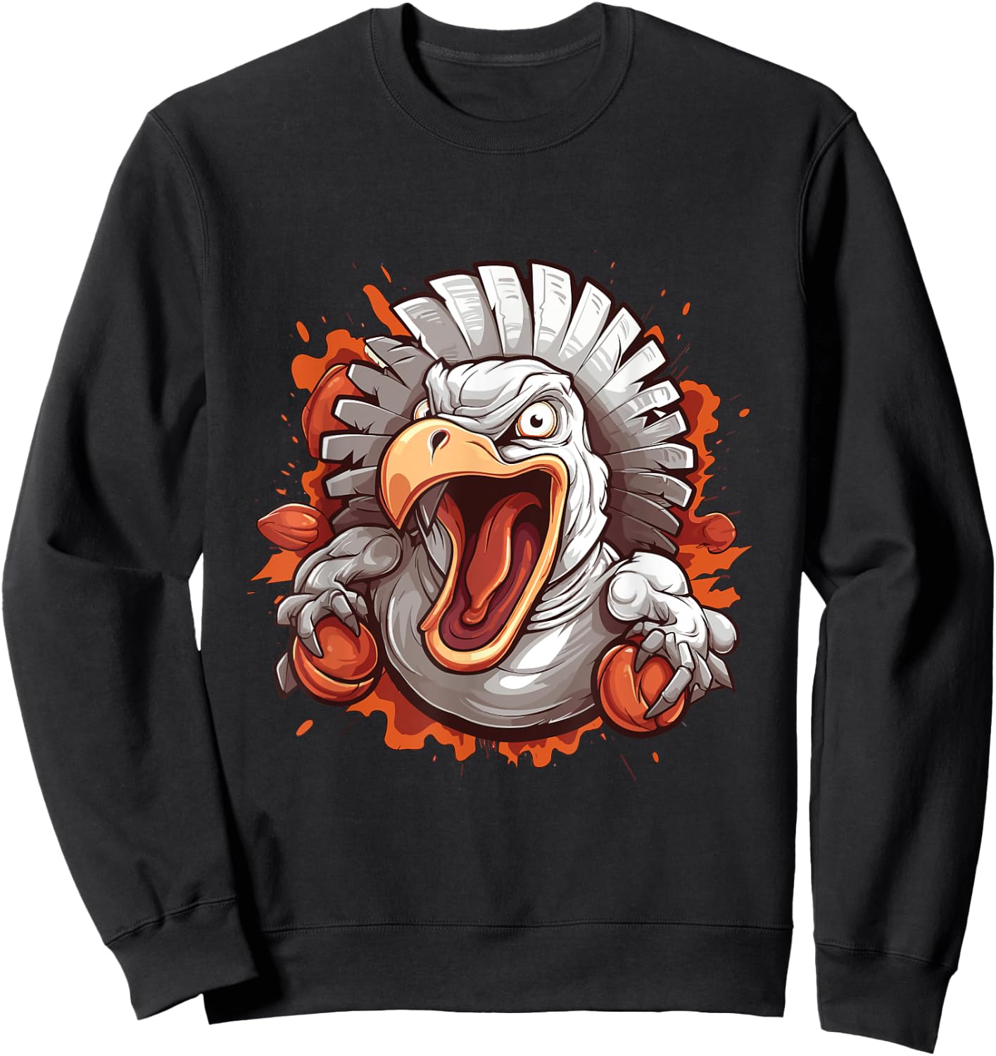 Thanksgiving Turkey Sweatshirt - Sweatshirt | Black