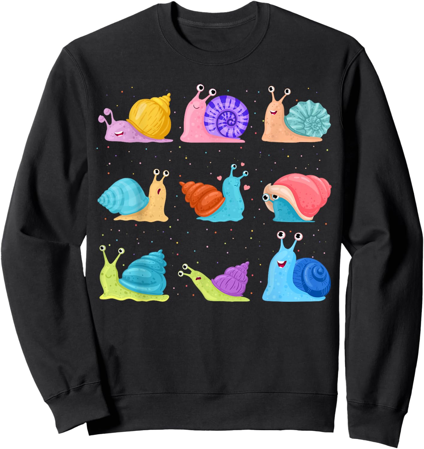 Funny Snail Garden Snail , black Sweatshirt - Sweatshirt | Black