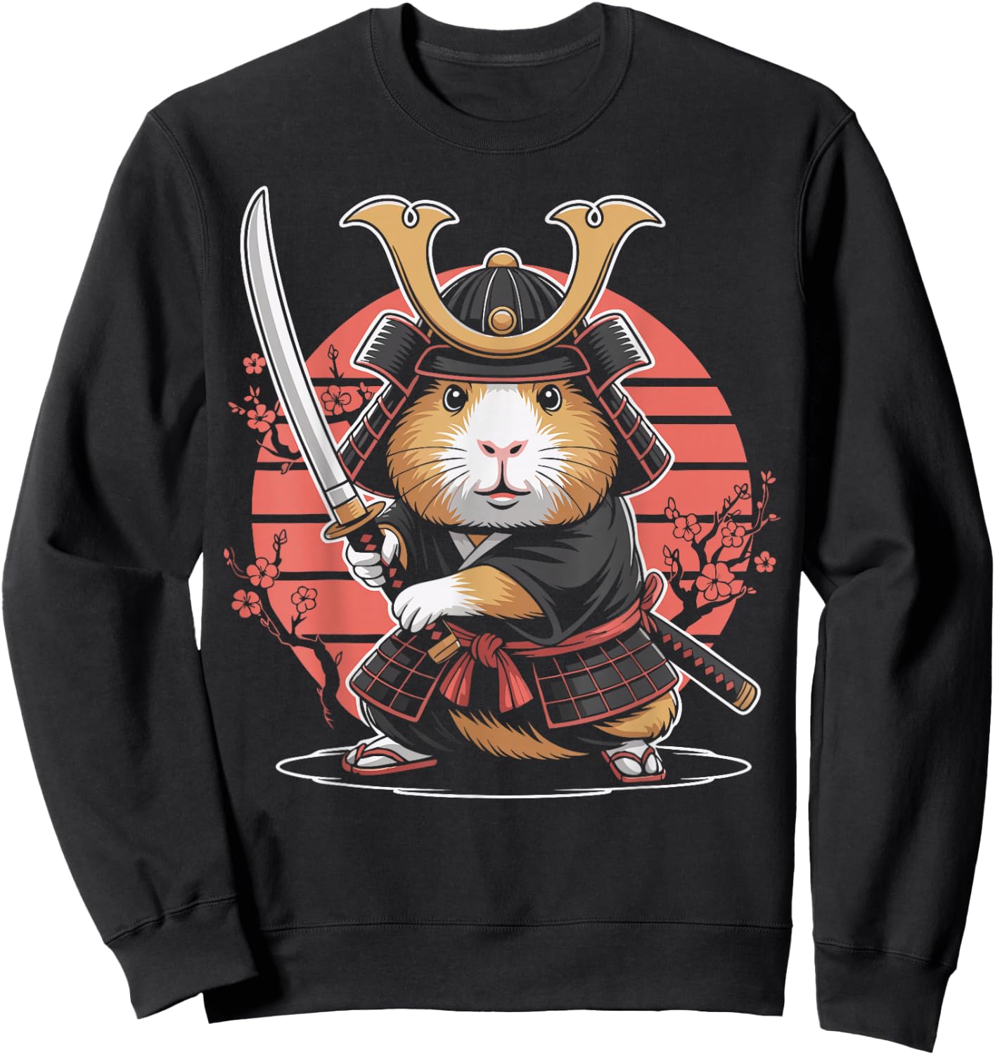 Guinea Pig Samurai Guinea Pig Sweatshirt - Sweatshirt | Black
