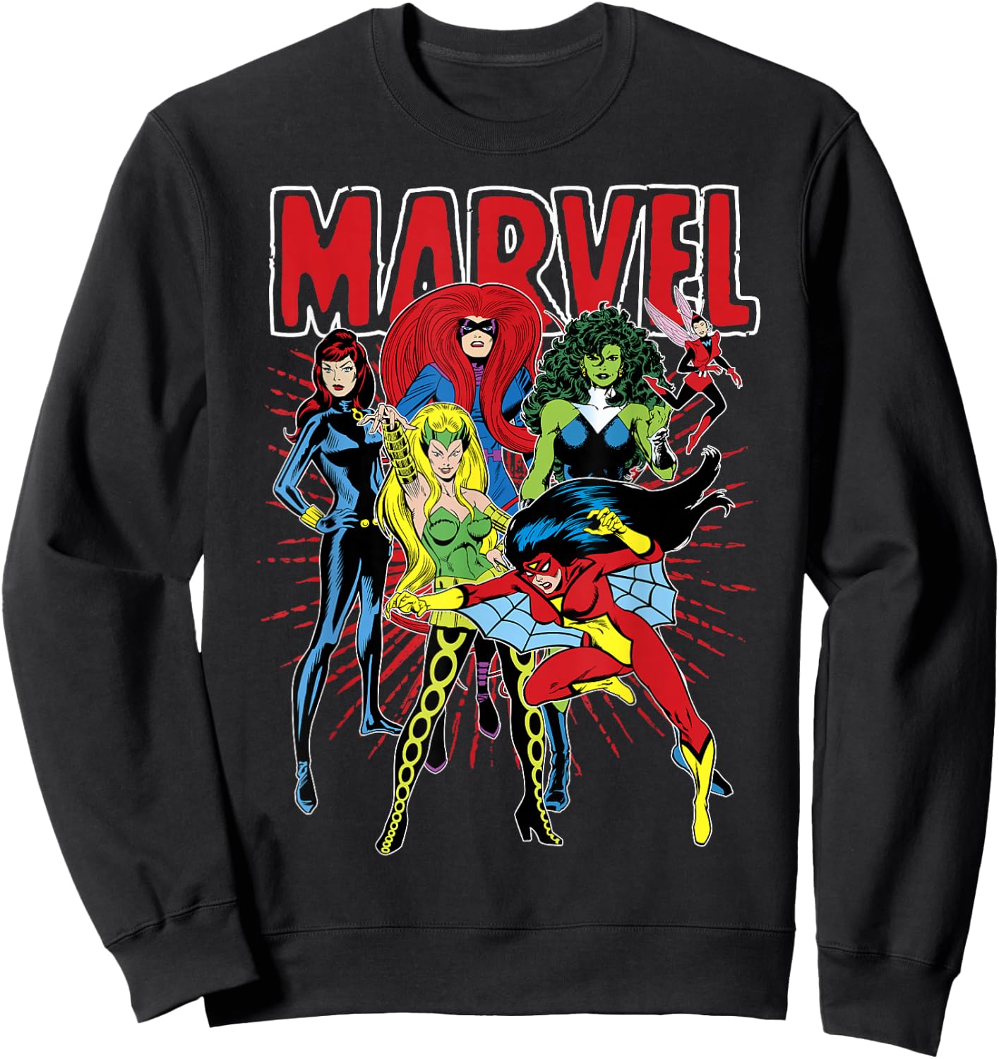 Marvel Women Group Shot Sweatshirt - Sweatshirt | Black