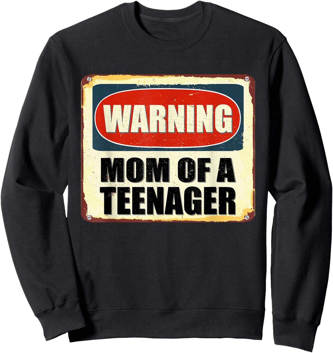 Official Teenager 13th Birthday Matching Mom of a Teenager Sweatshirt - Sweatshirt | Black