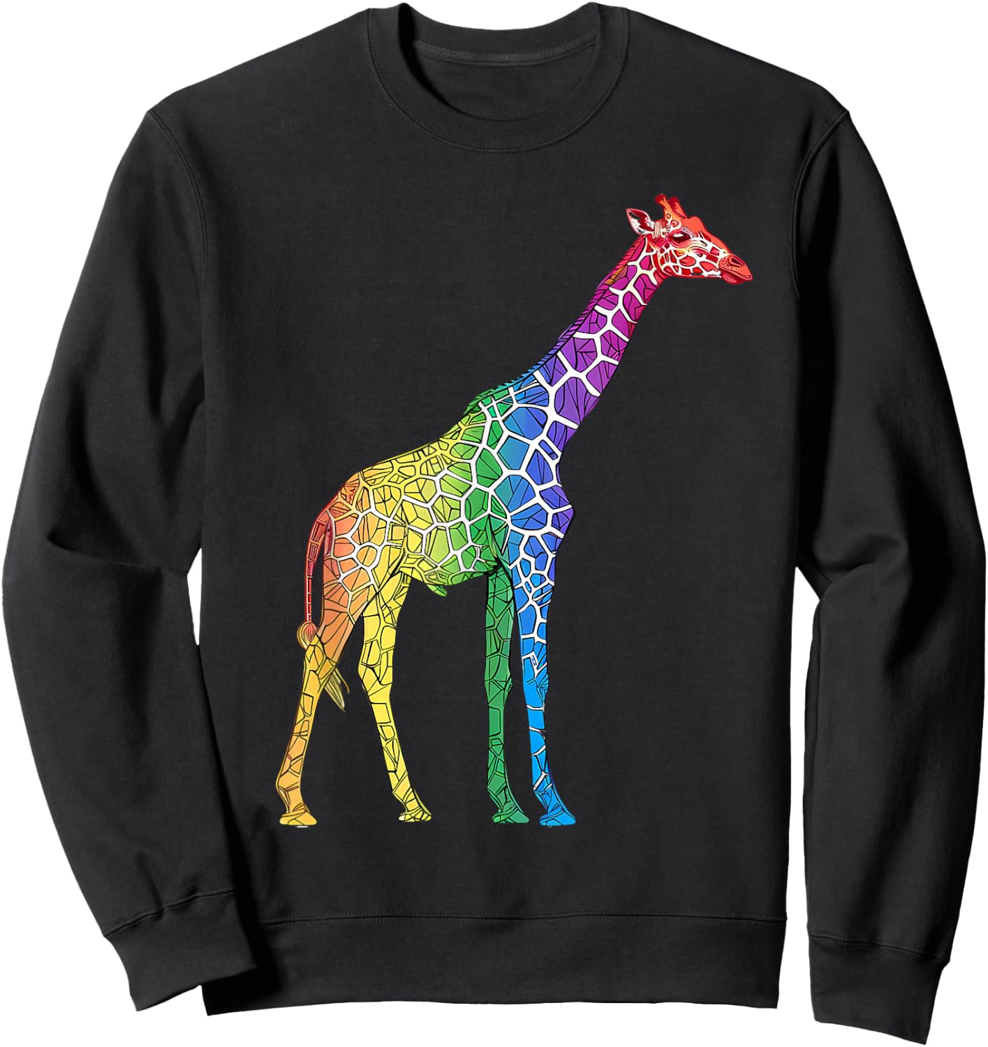 LGBT Giraffe Gay Pride Month Lesbian Pride Rainbow LGBTQ Sweatshirt - Sweatshirt | Black