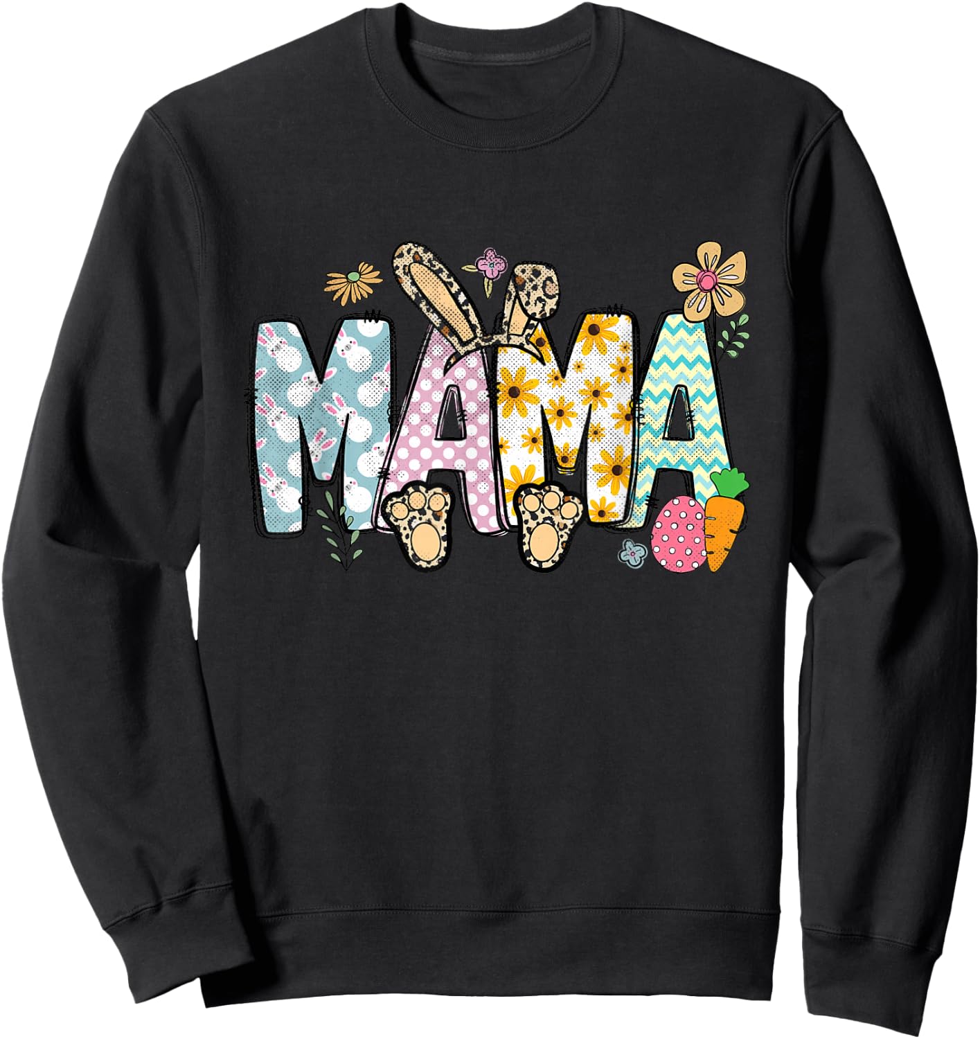 Easter Mum Funny Easter Sweatshirt - Sweatshirt | Black