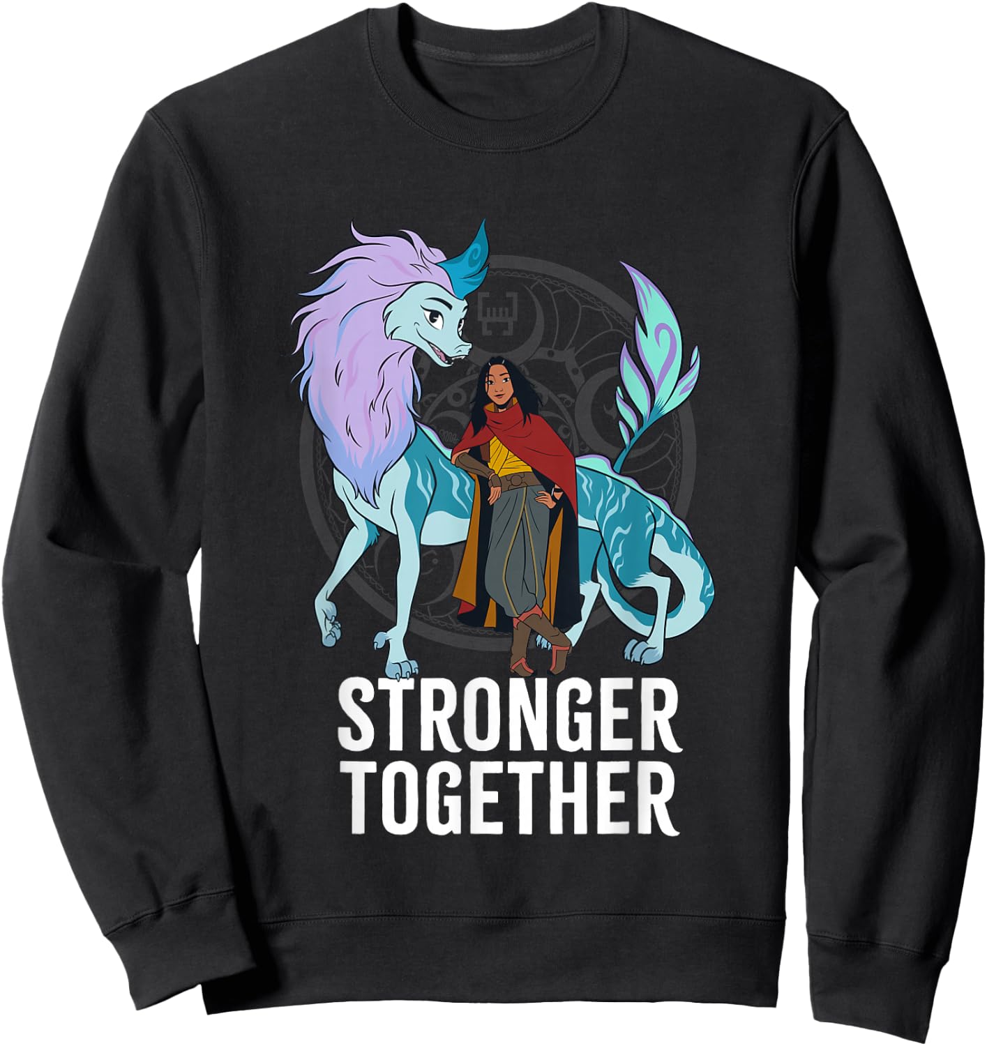 Disney Raya and the Last Dragon Warriors Stronger Together Sweatshirt - Sweatshirt | Black