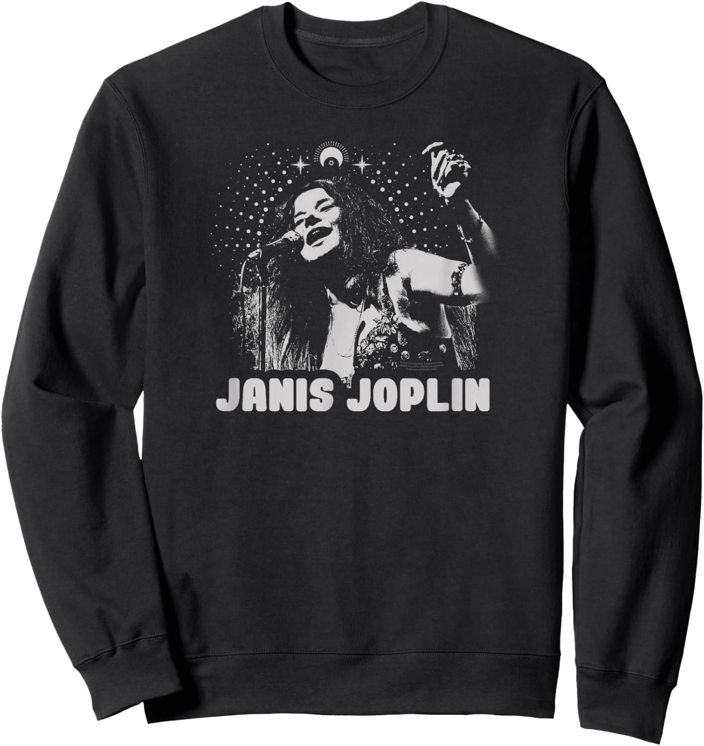 Janis Joplin Rock Music Soul Blues Spiritual Mono Sweatshirt - Sweatshirt | Black