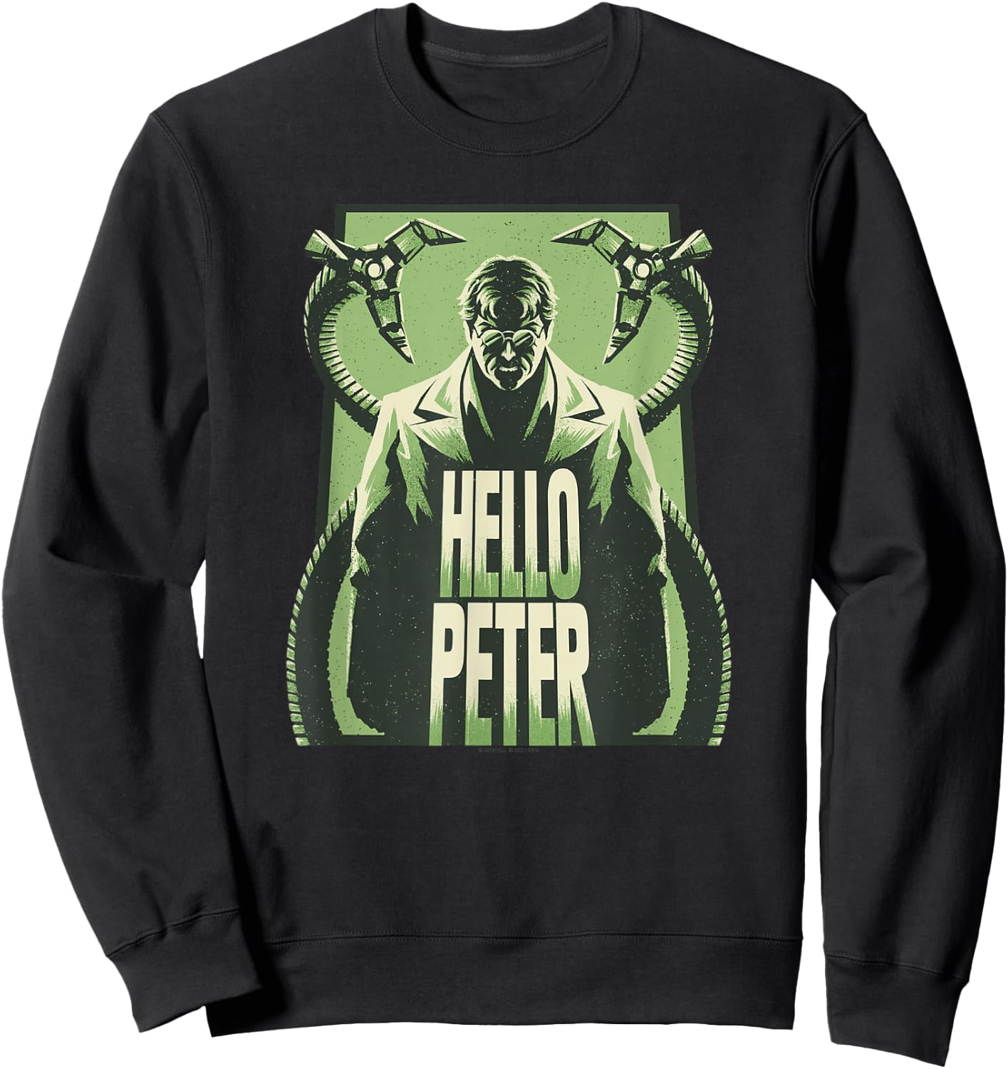 Marvel Spider-Man No Way Home Doctor Octopus Silhouette Sweatshirt - Sweatshirt | Black