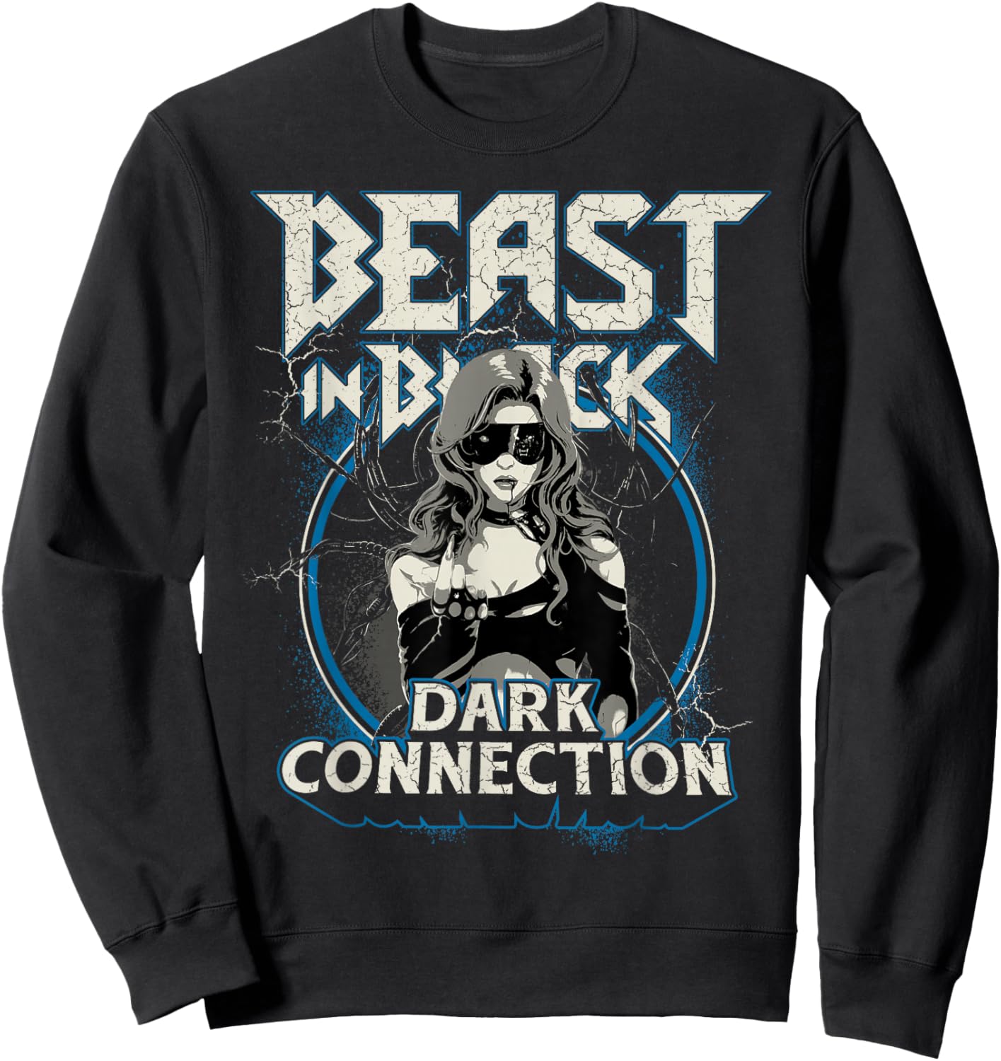 Dark Connection Girl , black Sweatshirt - Sweatshirt | Black