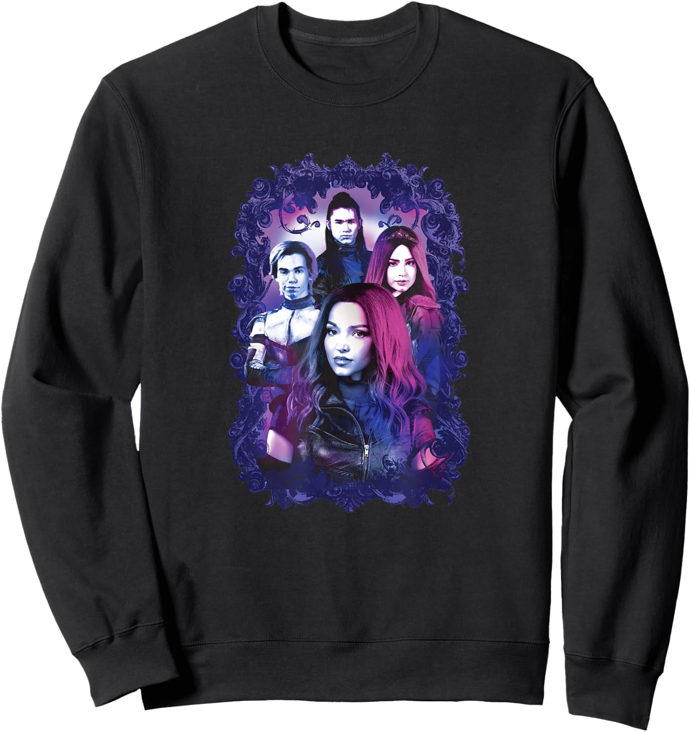 Disney Descendants 3 Carlos, Jay, Mal, and Evie Sweatshirt - Sweatshirt | Black