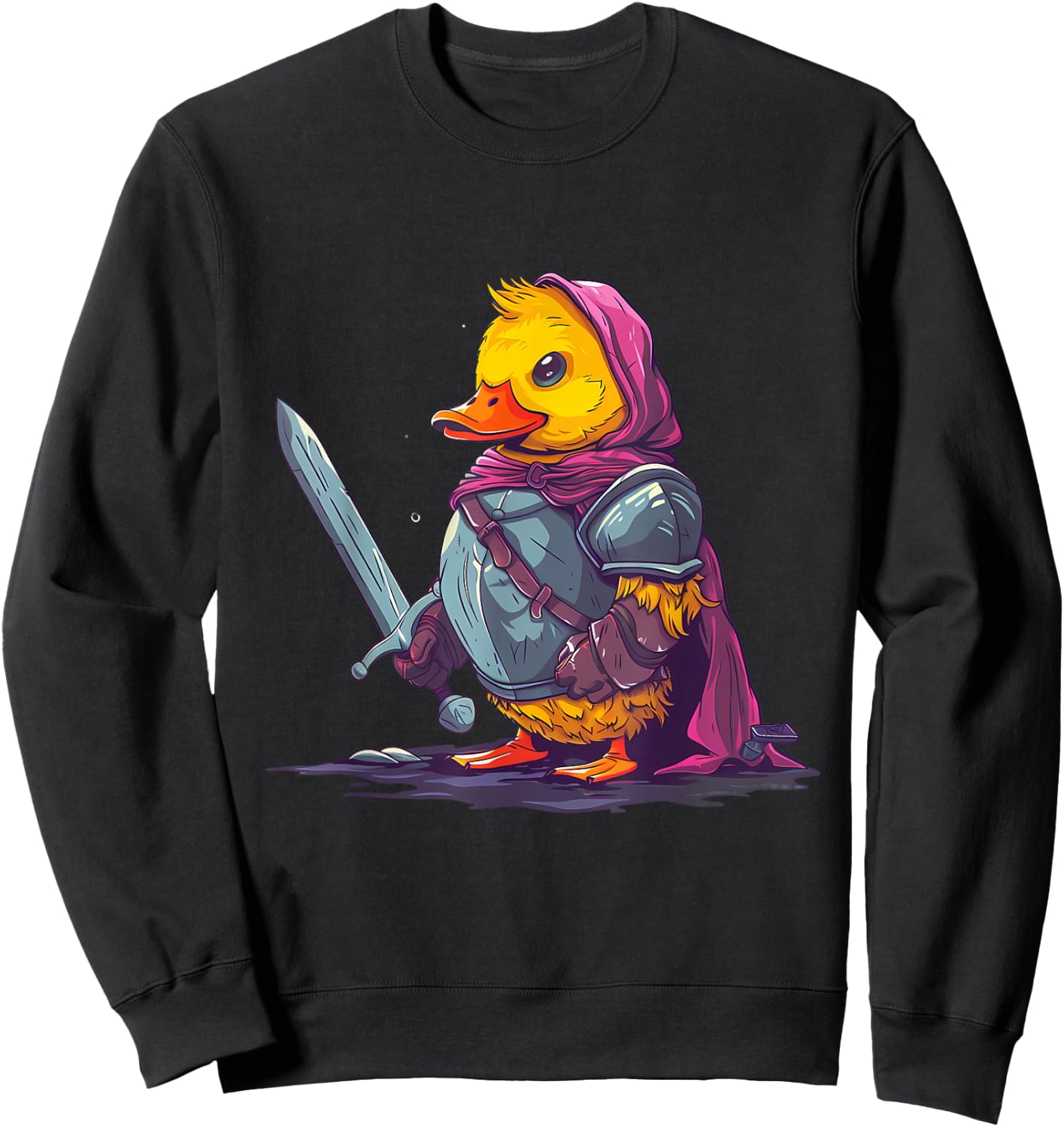 Rubber Duck Knight Warrior Rubber Duckie Rubber Duckling Sweatshirt - Sweatshirt | Black