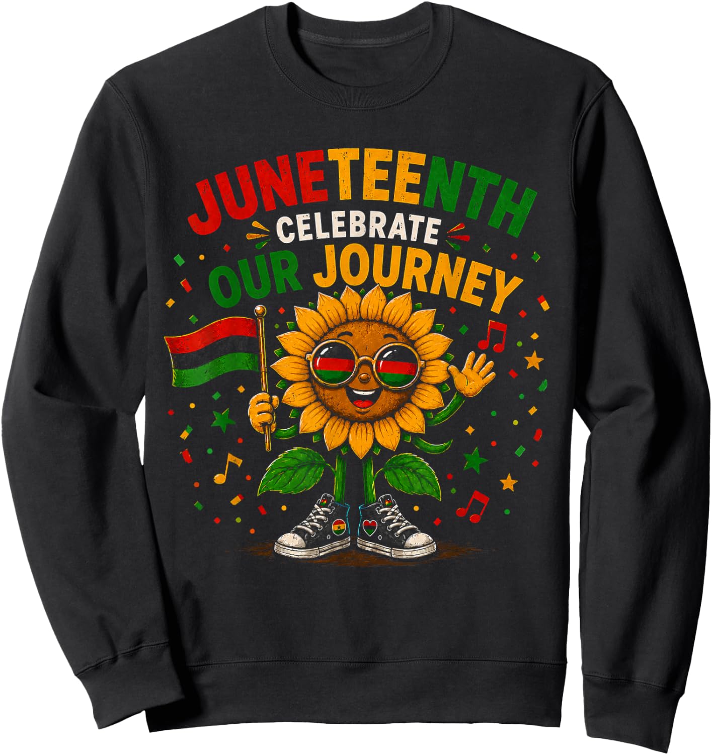 Juneteenth Celebrate Our Journey Black History Sweatshirt - Sweatshirt | Black